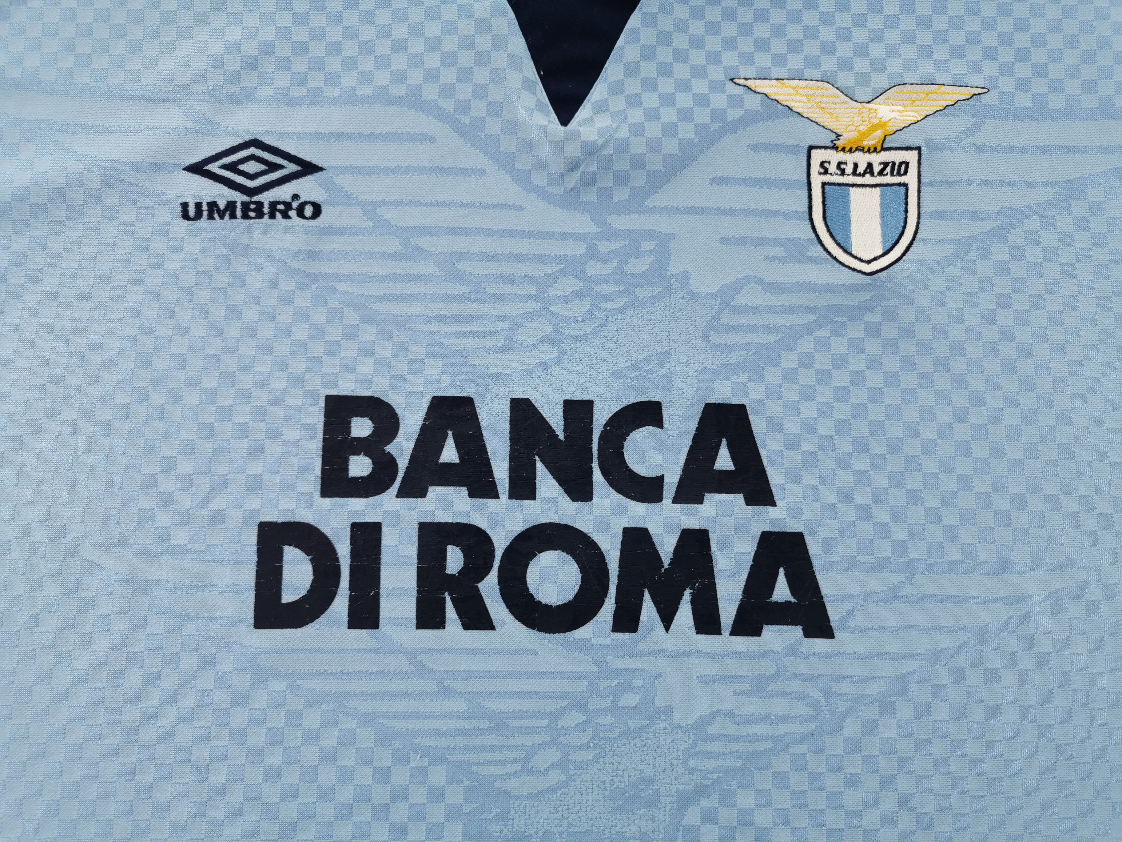 95/96 UMBRO SS Lazio ホームユニフォーム　Lサイズ LAZIO 1996 1997 HOME SHIRT FOOTBALL SOCCER JERSEY UMBRO MENS