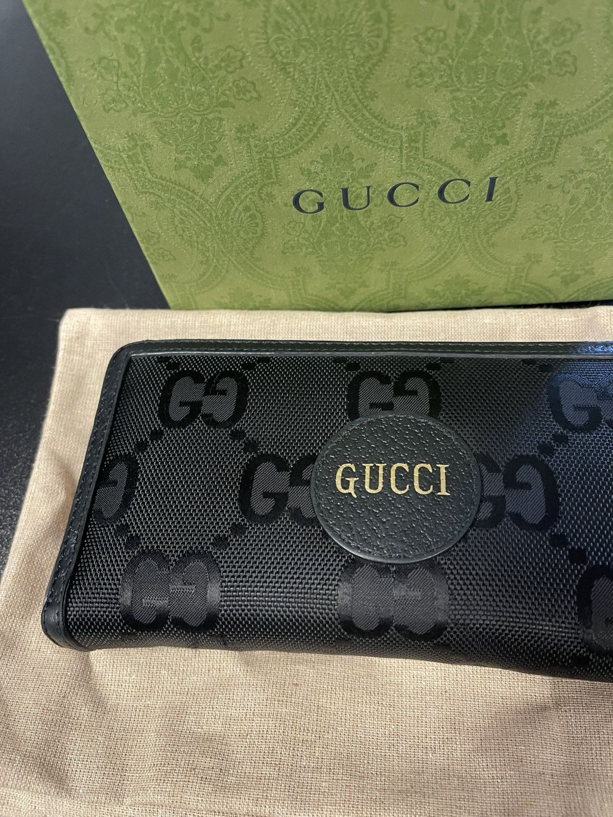 Gucci Gucci Logo Off The Grid Long Wallet Nylon/Leather Black Size ONE SIZE - 6 Thumbnail