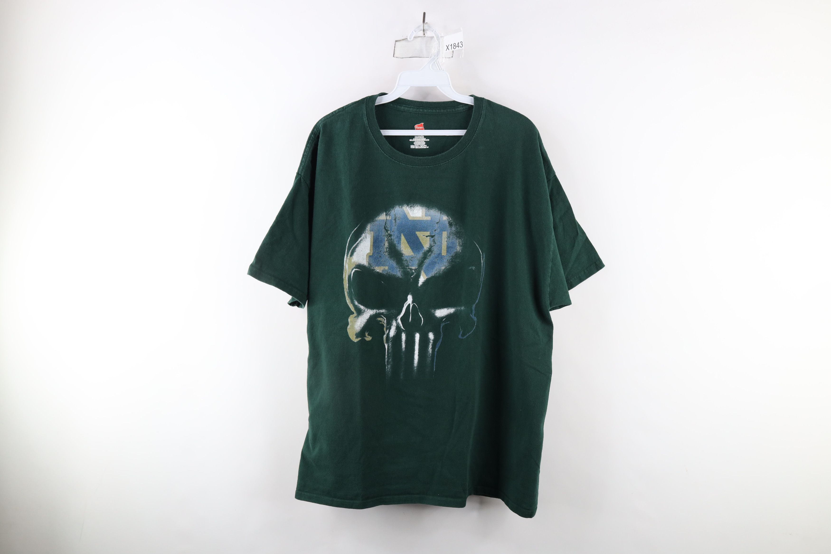 Vintage Streetwear Notre Dame University Football T-Shirt Green Size US XL / EU 56 / 4 - 1 Thumbnail