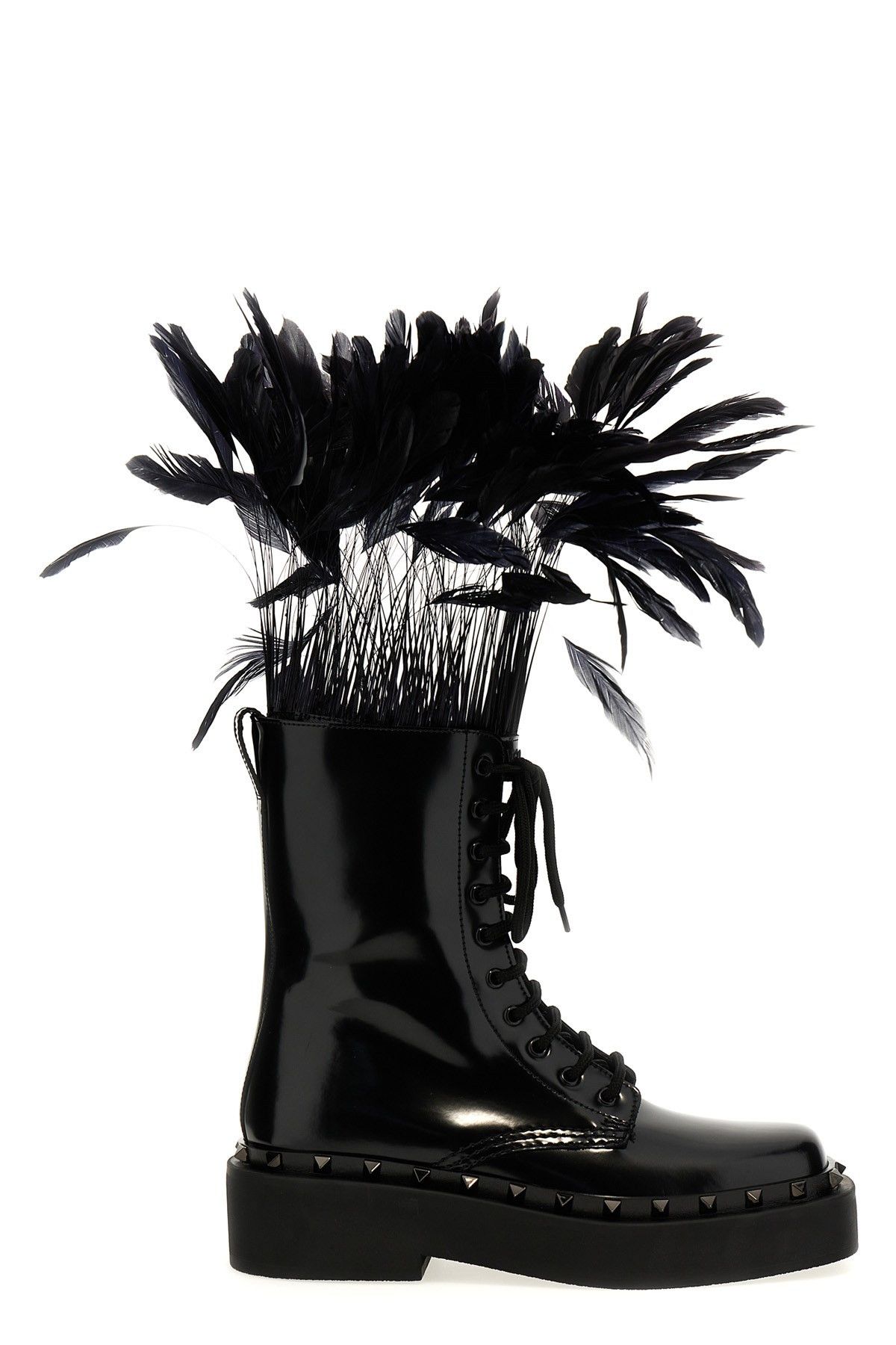 image of Valentino Garavani 'rockstud M-Way' Boots in Black, Women's (Size 9)