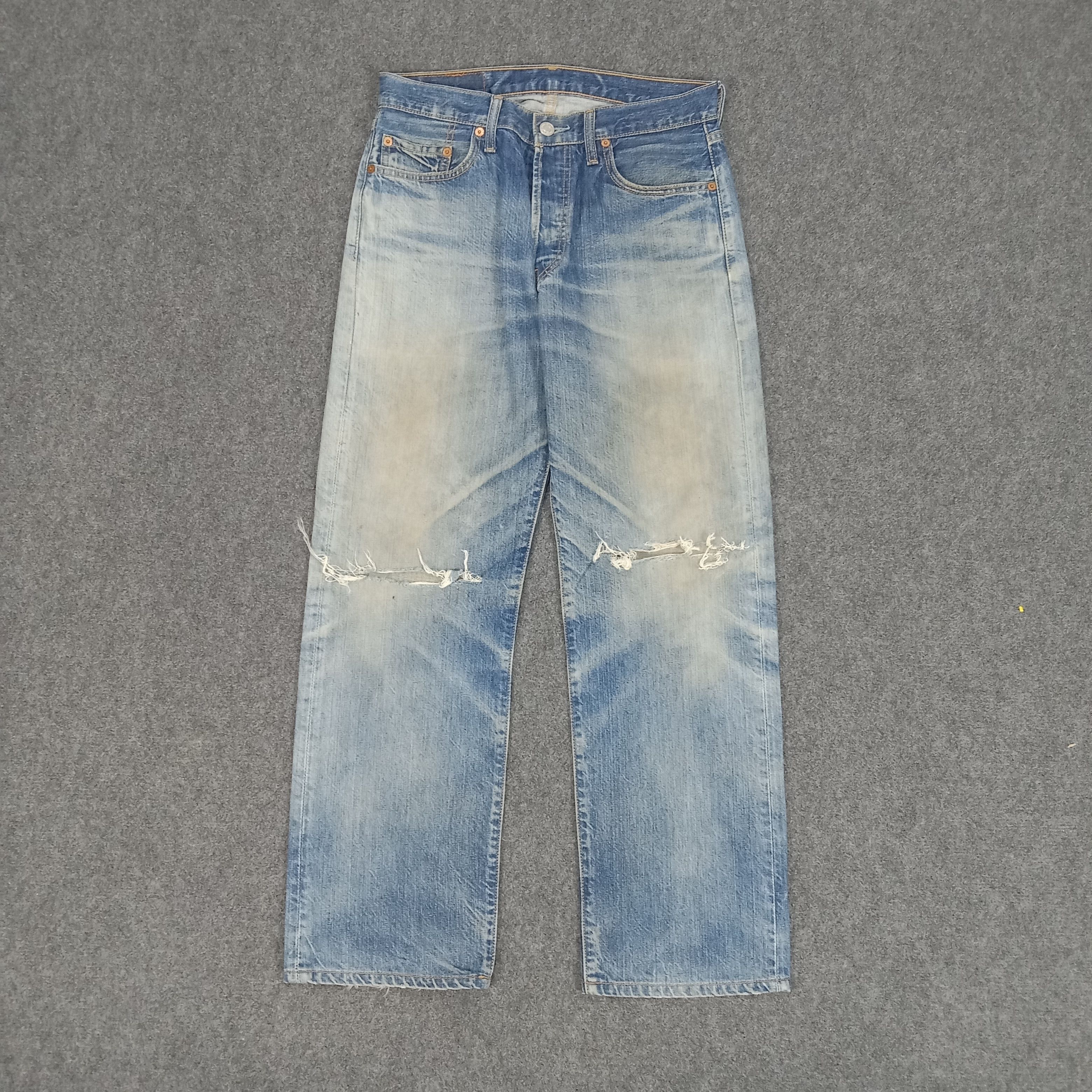 Levi's × Vintage Levi's American Distressed Style Denim Jeans Size US 29 - 1 Thumbnail