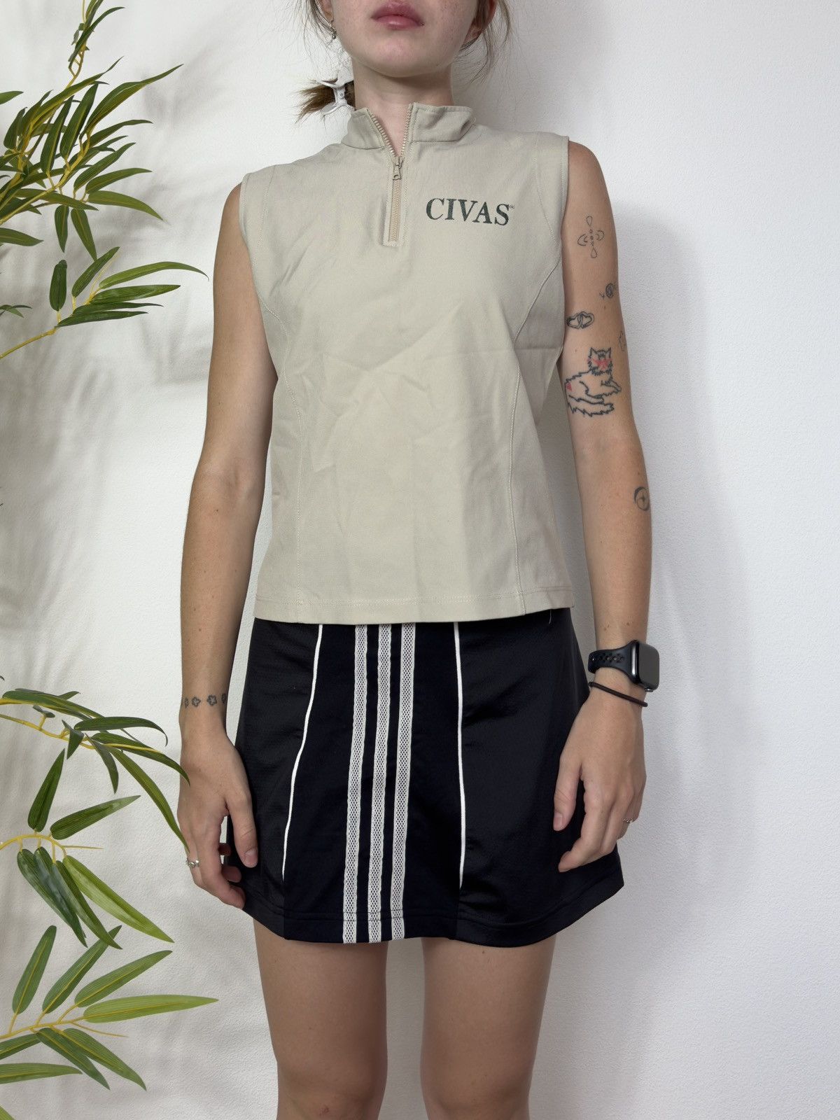 Vintage CIVAS MADE IN ITALY RIRI ZIP TANK TOP Size M / US 6-8 / IT 42-44 - 8 Thumbnail