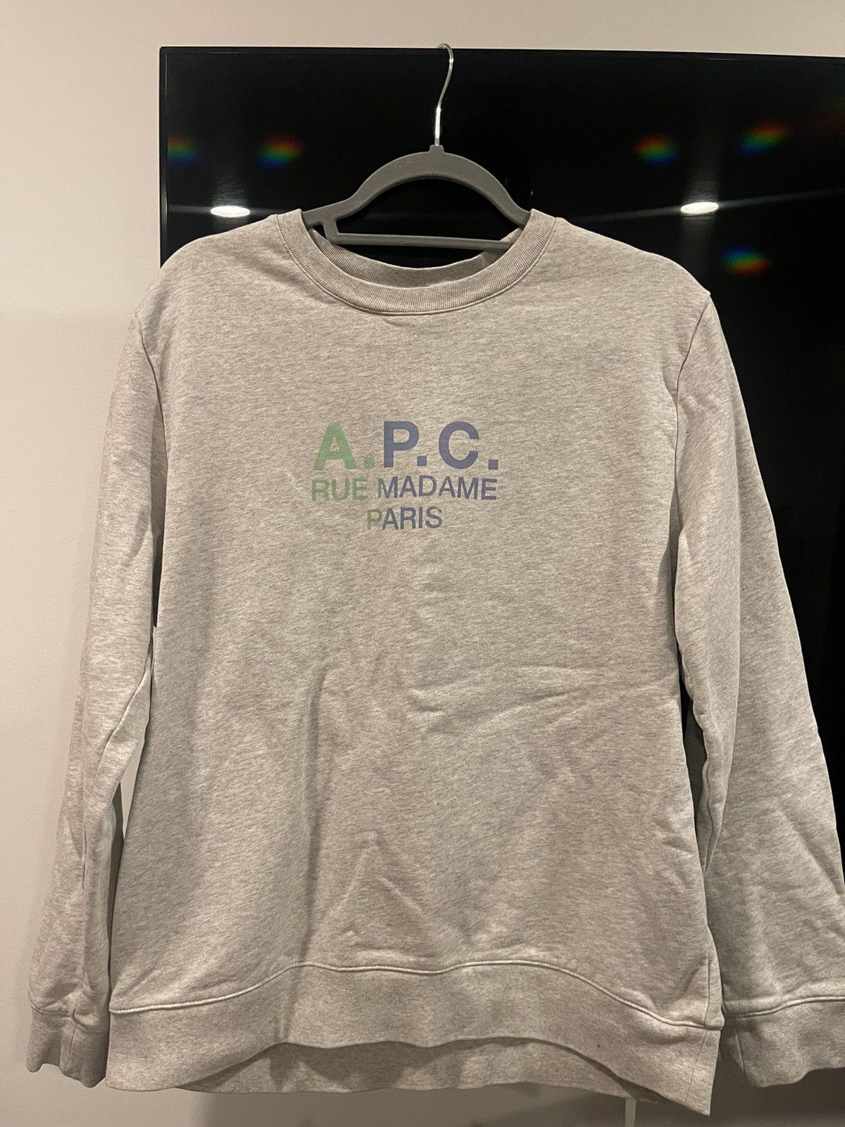 A.P.C. APC Rue Madame Paris Grey Sweater Size US L / EU 52-54 / 3 - 1 Thumbnail