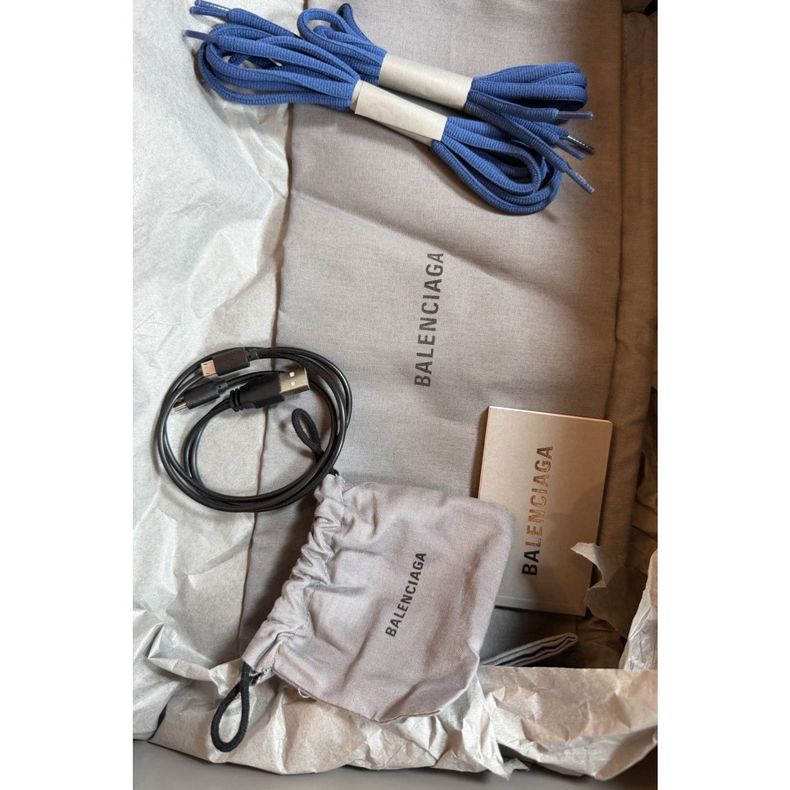 Balenciaga Size 39EU/6US - Balenciaga Track Blue LED Sneakers NEW! Size US 6 / EU 39 - 9 Thumbnail