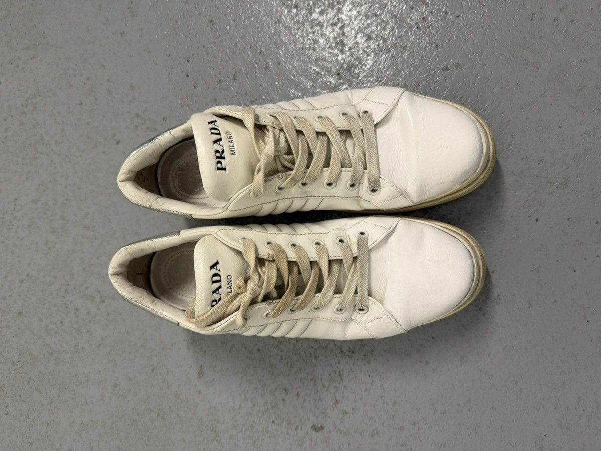 Prada Prada Logo Double Wheel Sneakers Size US 8 / EU 41 - 3 Thumbnail