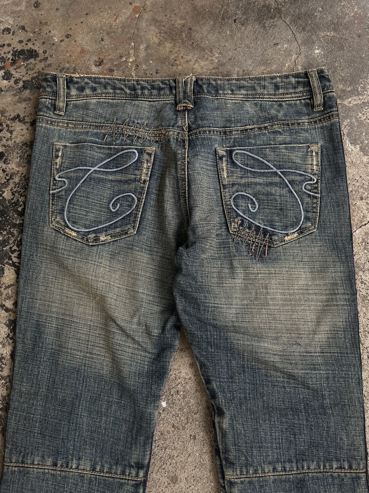 Isamu Katayama Backlash JAPANESE FLARE ZIPPER BOOT CUT DENIM PANTS PUNK STYLE GOTHIC Size US 32 / EU 48 - 6 Thumbnail