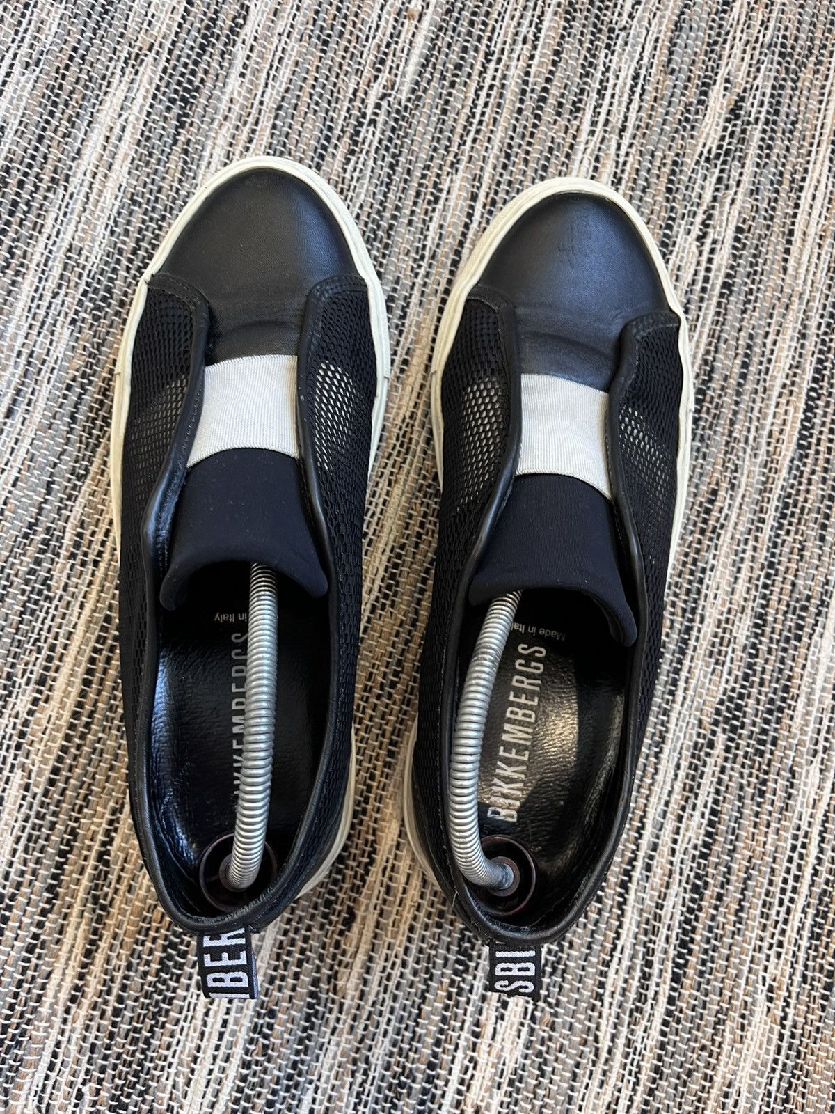 Dirk Bikkembergs × Vintage Dirk Bikkembergs Leather Sneakers Slipons shoes minimalistic Size US 8 / IT 38 - 5 Thumbnail