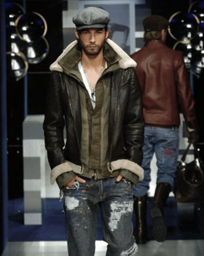 Dolce & Gabbana FW2005 Dolce & Gabbana Heavy Shearling Army Combat Leather Jacket Size US M / EU 48-50 / 2 - 2 Thumbnail