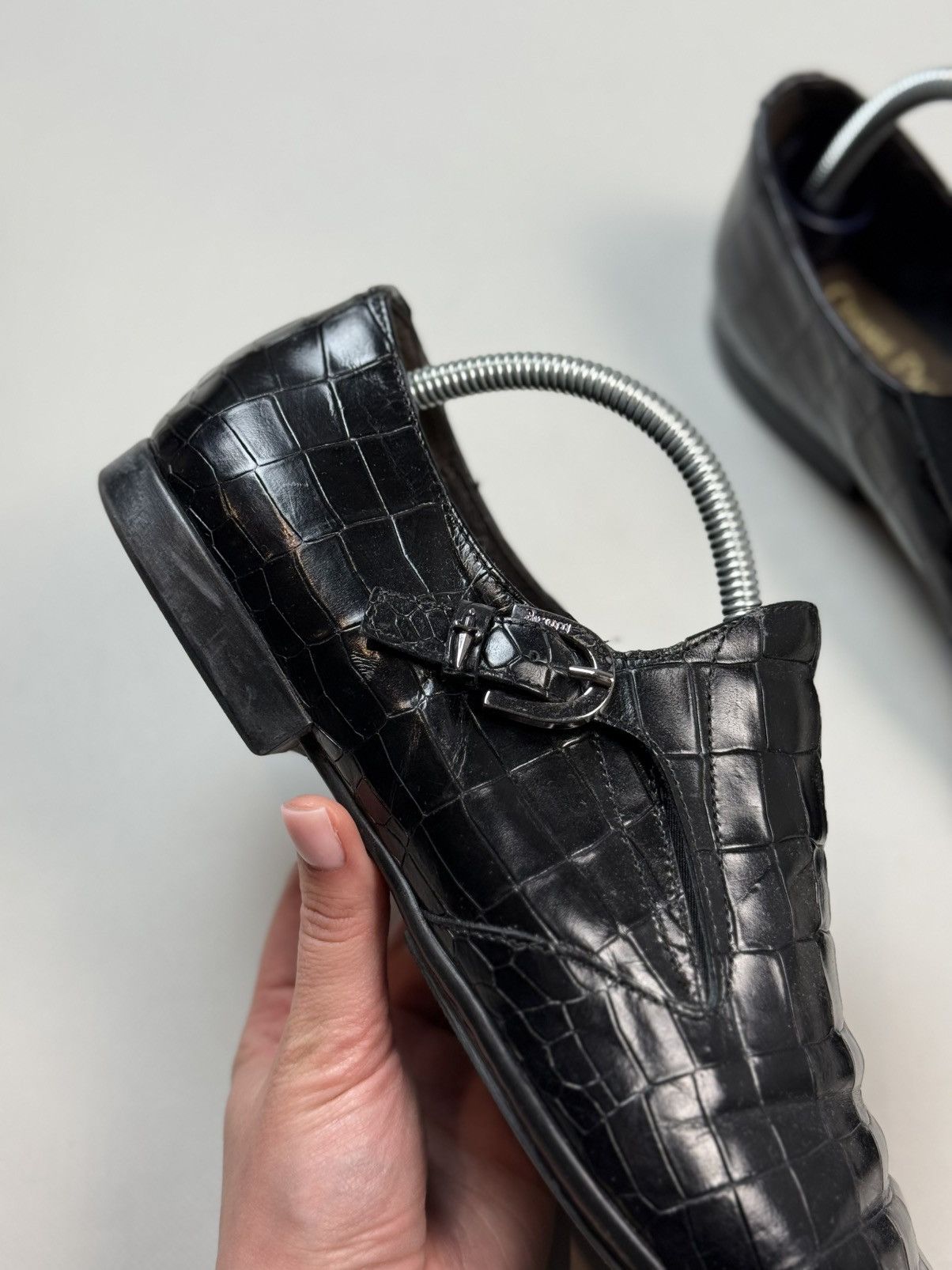 Other Cesare Paciotti Crocodile Leather Monk Strap Dress Shoes Size US 9 / EU 42 - 5 Thumbnail