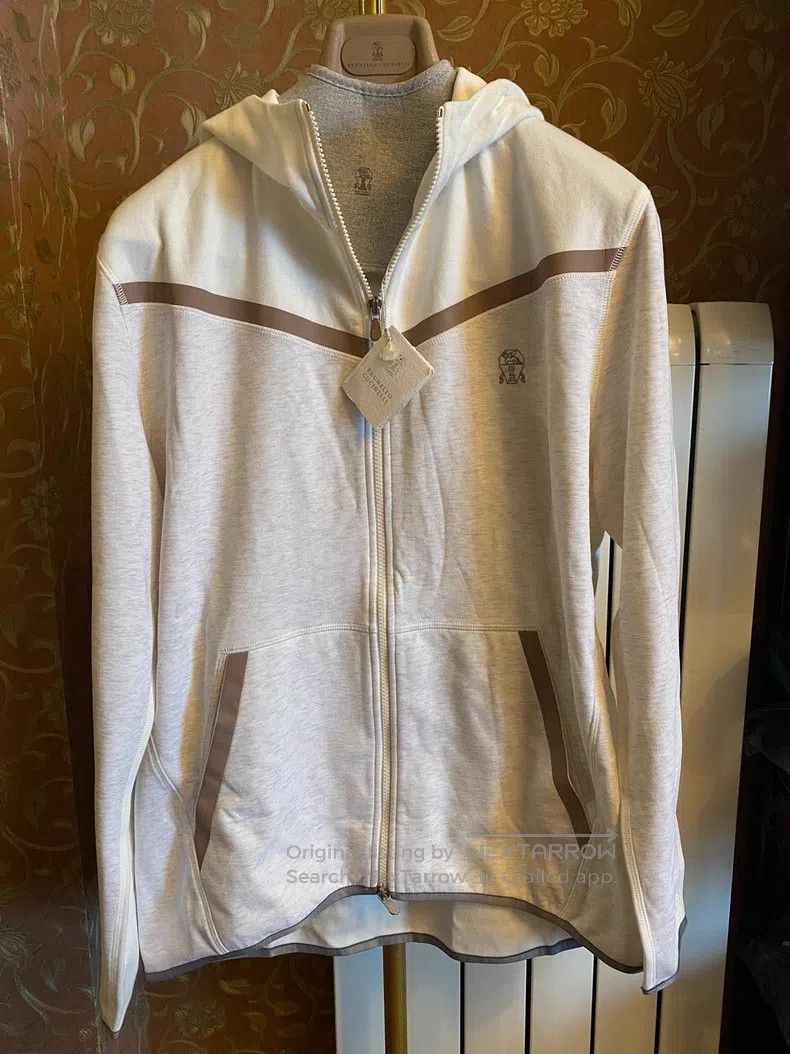 Brunello Cucinelli brunello cucinelli Jacket Sweater, Sea Island Cotton Fabri Size US M / EU 48-50 / 2 - 1 Thumbnail
