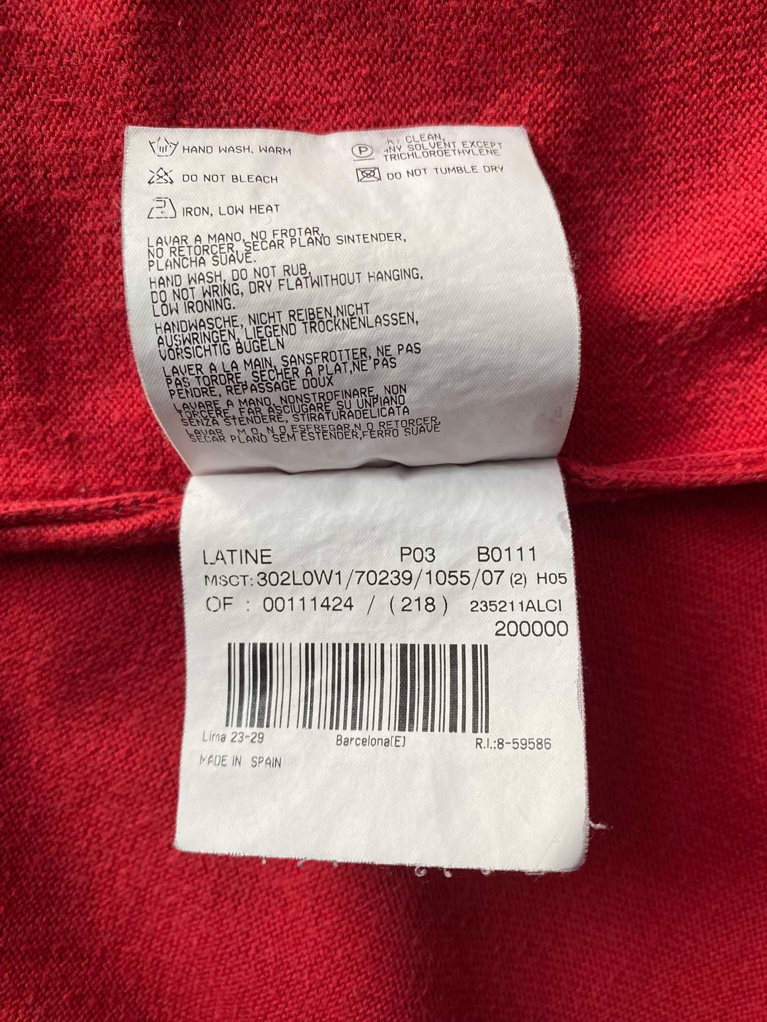 Burberry Vintage Burberry London Red Long Sleeve 1/4 Zip Sweater Logo Size US M / EU 48-50 / 2 - 8 Thumbnail