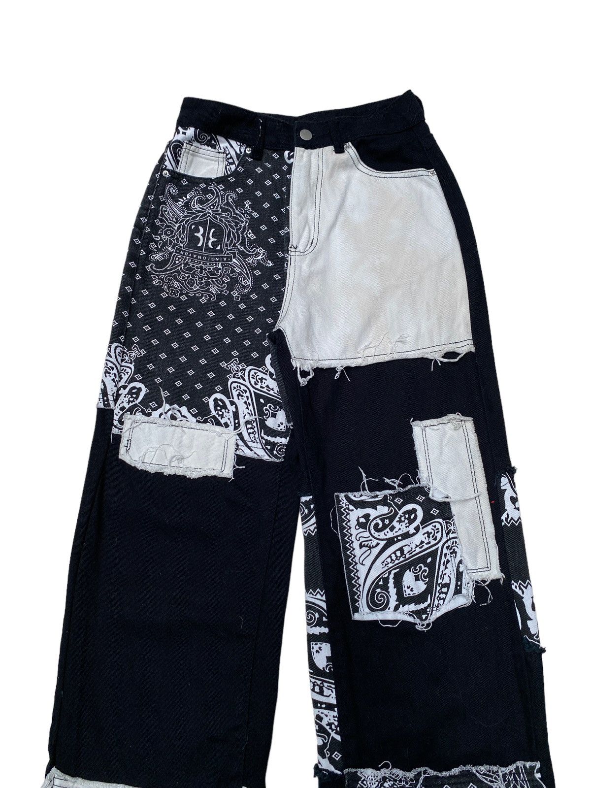 Designer × Shein × Vintage Vintage Brand Shein Patchwork Jeans 2000s Size US 26 / EU 42 - 3 Thumbnail