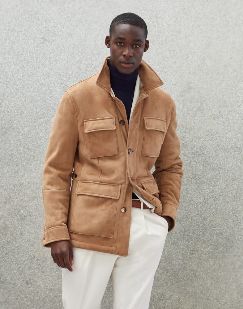 Brunello Cucinelli Jacket in Beige Size US S / EU 44-46 / 1 - 1 Thumbnail