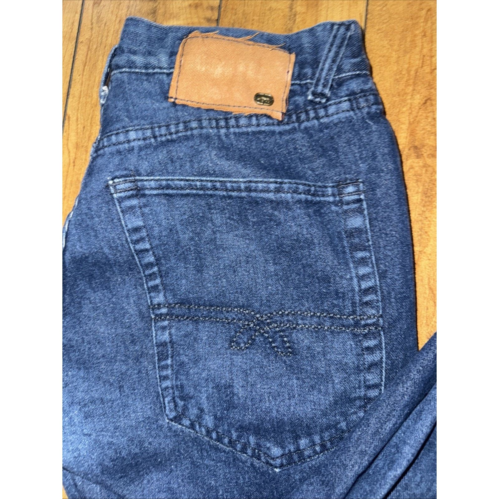 Ecko Unltd. × Vintage Ecko Unltd Jeans 32x32 Dark Blue Slim Straight Fit Y2K Size US 32 / EU 48 - 2 Thumbnail