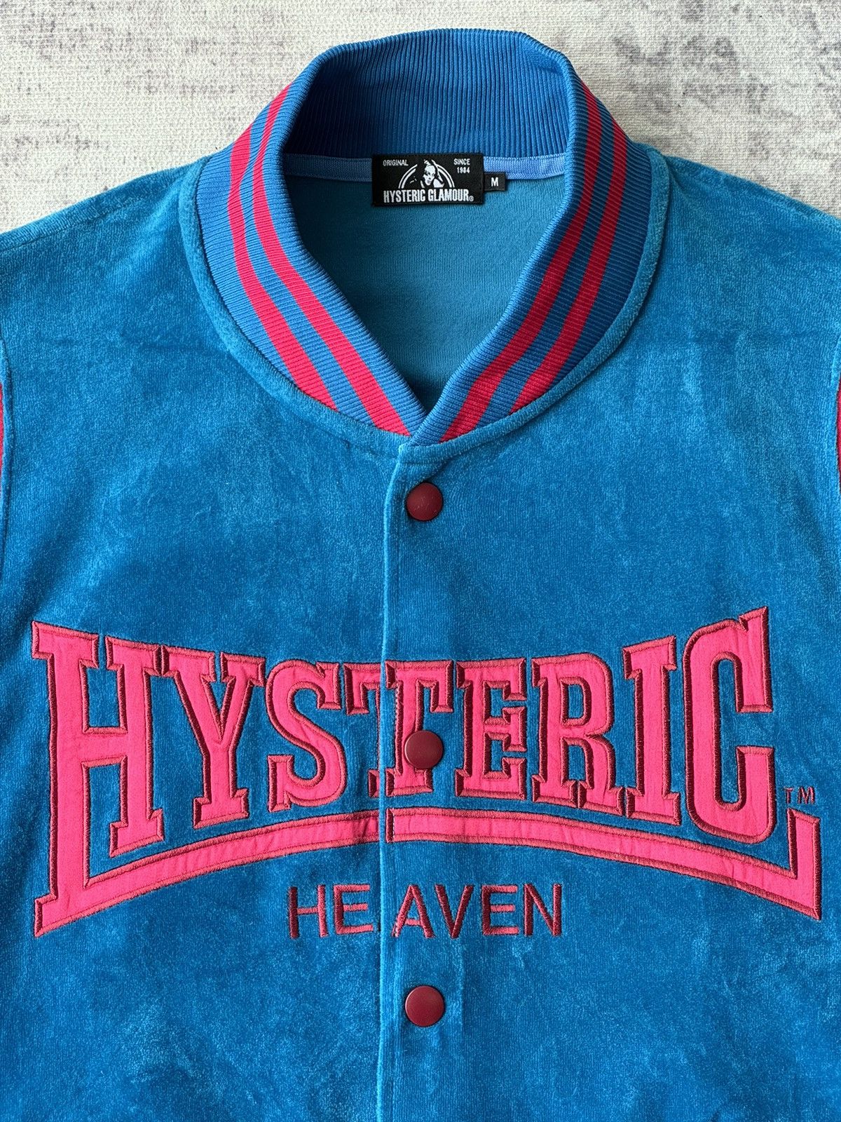 Hysteric Glamour Vintage Hysteric Glamour Heaven Fleece Varsity Jacket Size US M / EU 48-50 / 2 - 5 Thumbnail