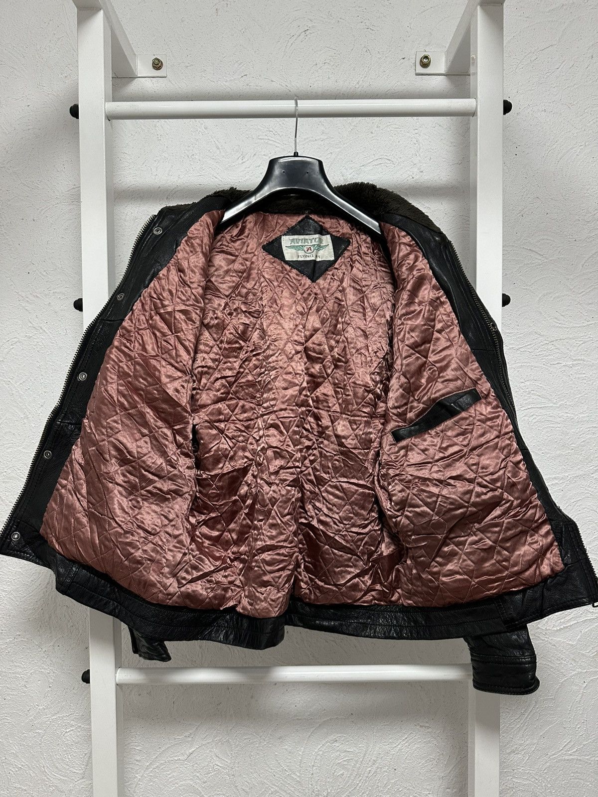 Vintage Avant-Garde Leather Jacket Oversized Aviator Flying M Size Size US M / EU 48-50 / 2 - 7 Thumbnail