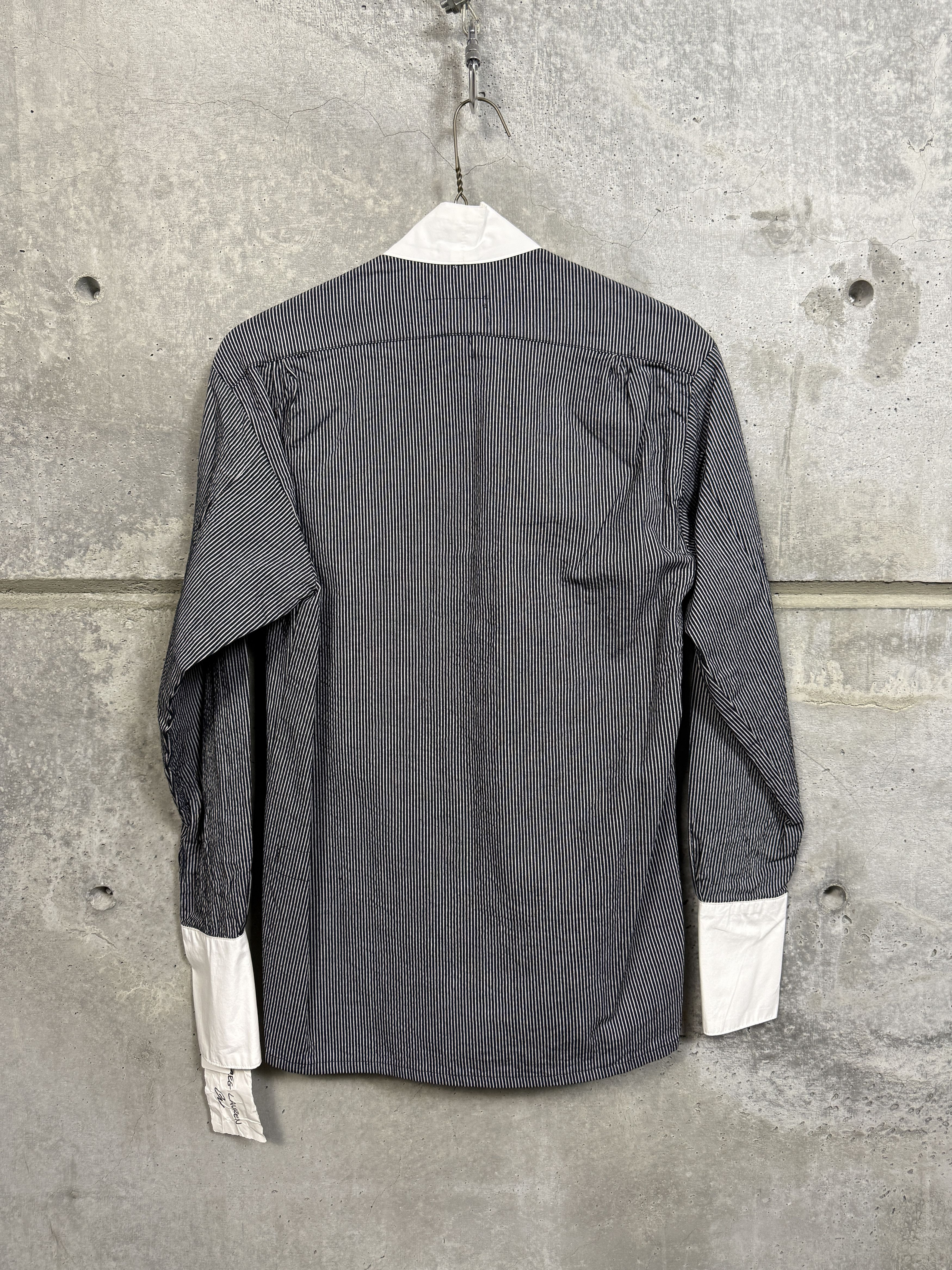 Greg Lauren $950 Greg Lauren Black/White Pinstripe Winged GL1 Size US M / EU 48-50 / 2 - 6 Thumbnail