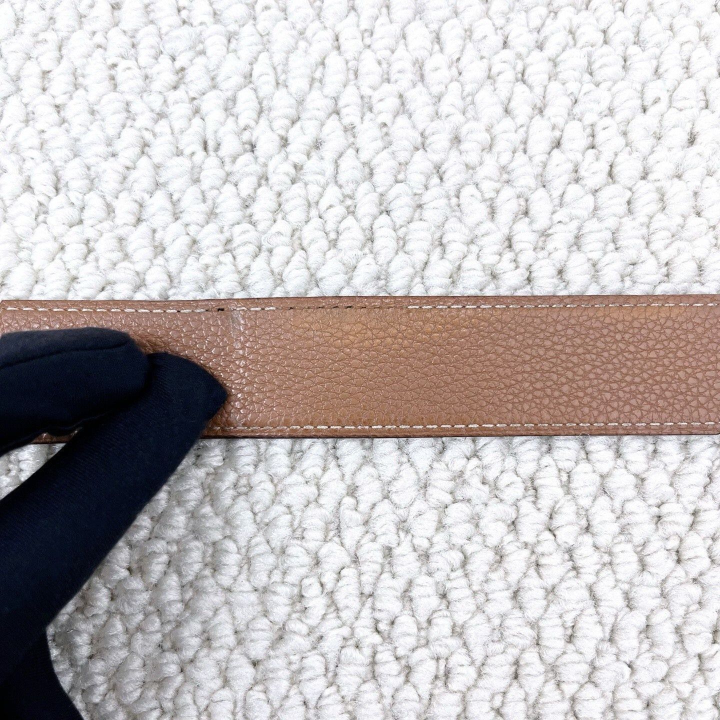 Hermes Hermes Togo Black Gold H Reversible Belt Size ONE SIZE - 7 Thumbnail