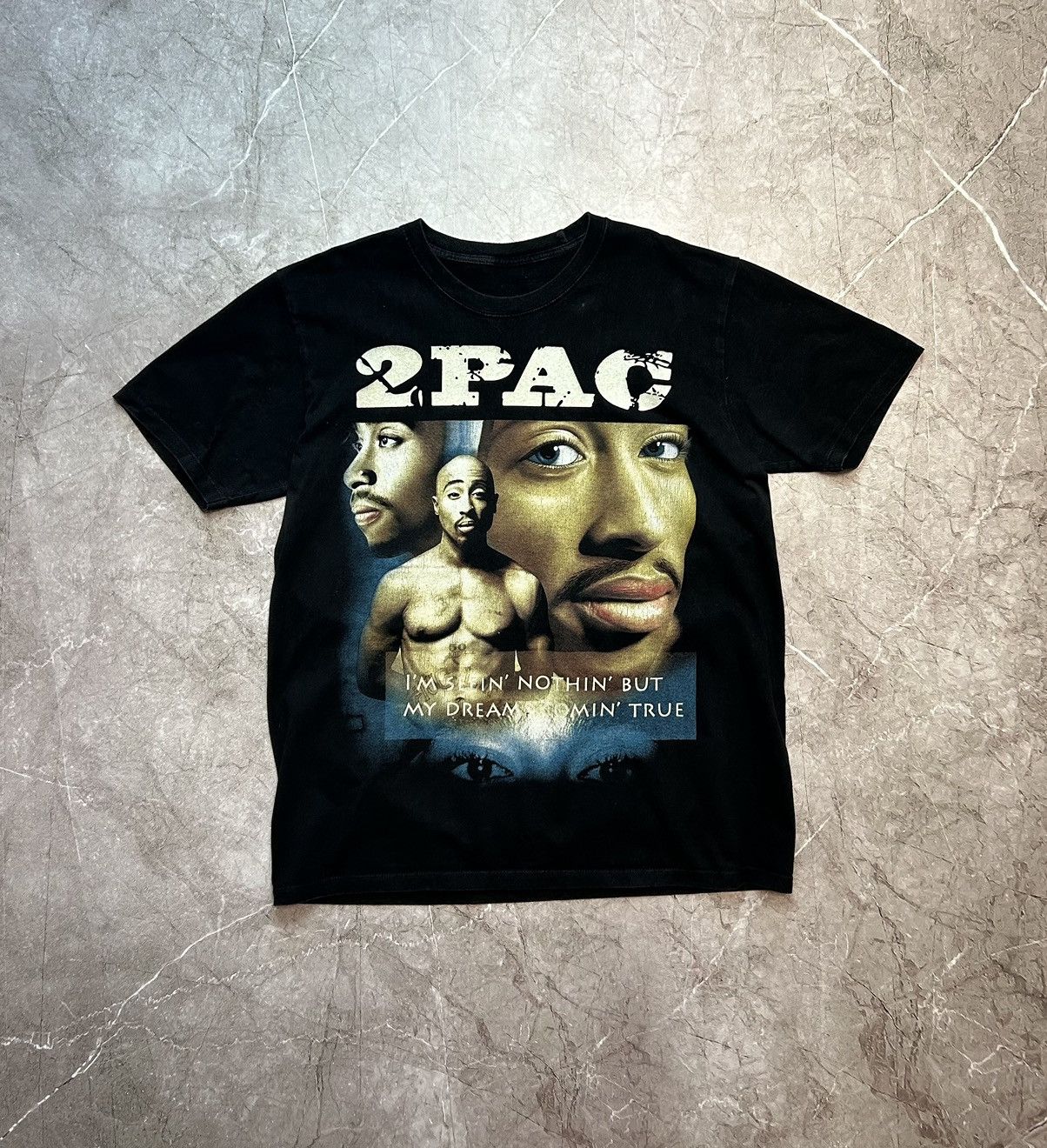 Vintage 90s 2PAC Memorial T Shirt 1971-1996 size L