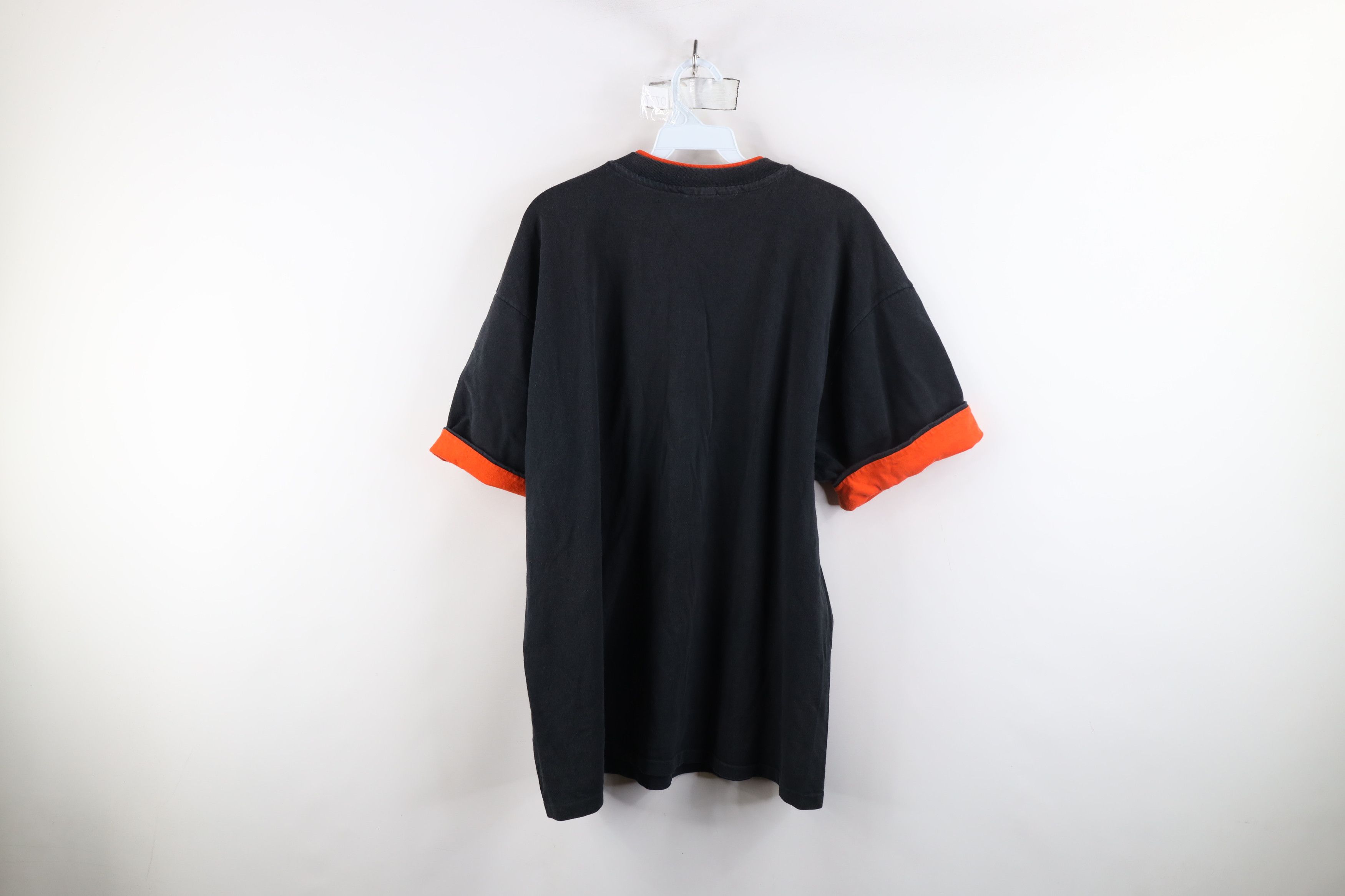 Vintage Vintage 90s Streetwear Blank Heavy Layered T-Shirt Black USA Size US XL / EU 56 / 4 - 10 Thumbnail