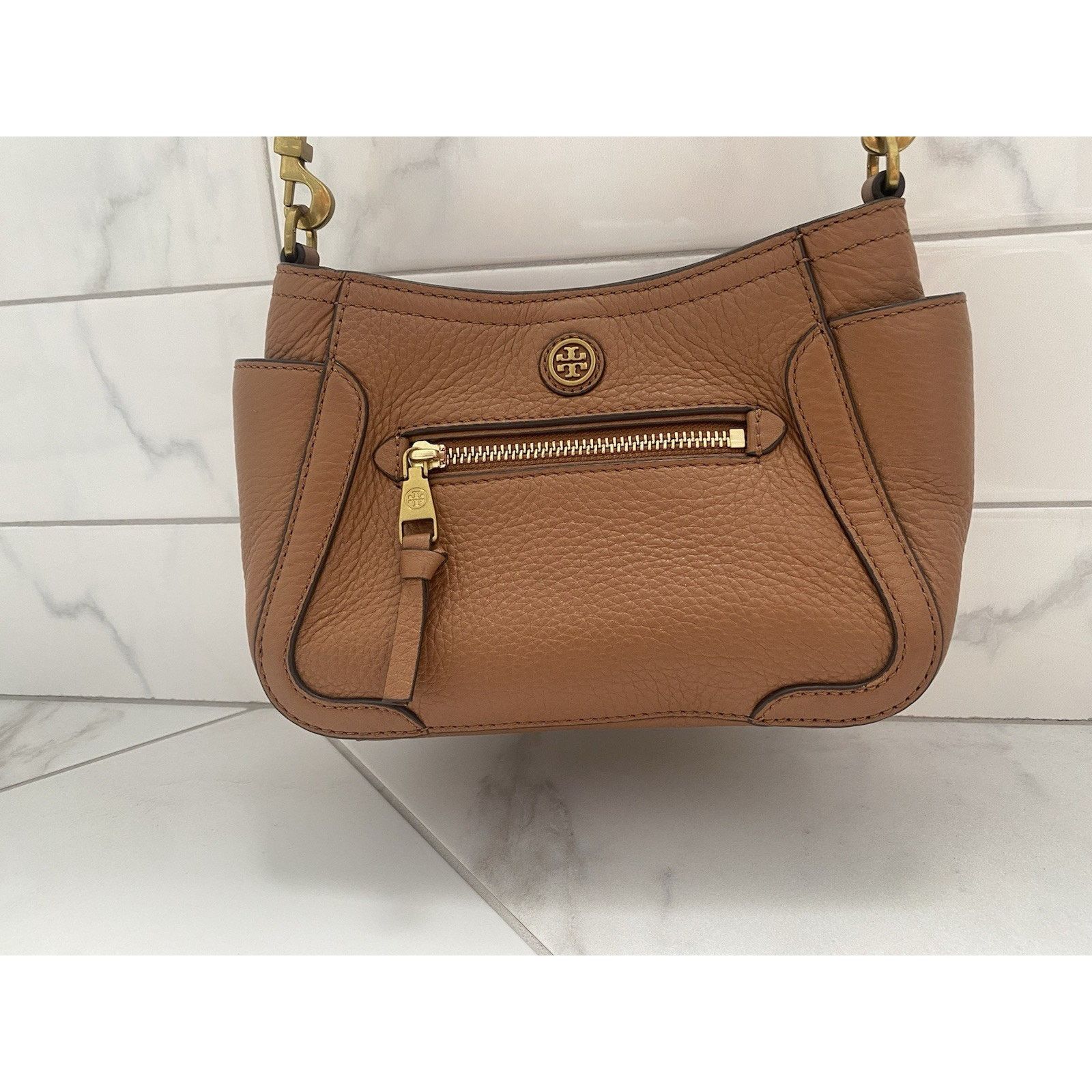 Tory Burch Tory Burch Frances Mini Vintage Camel Shoulder/Crossbody Size ONE SIZE - 1 Thumbnail