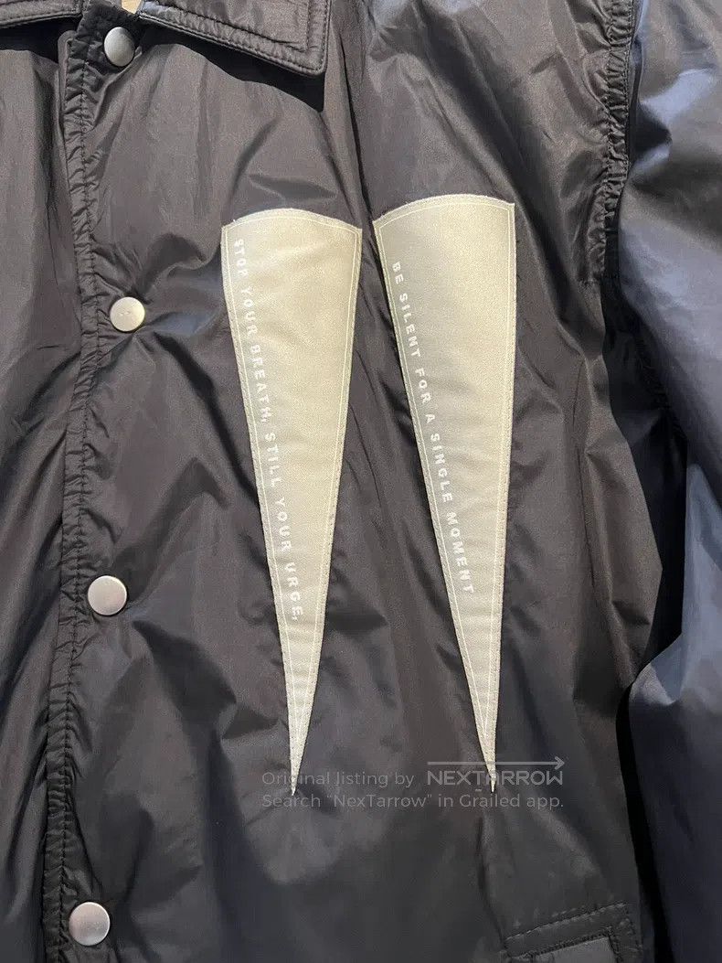 Rick Owens Rick Owens Fall/Winter 23 Black Inverted Triangle Coach Ja Size US L / EU 52-54 / 3 - 5 Thumbnail
