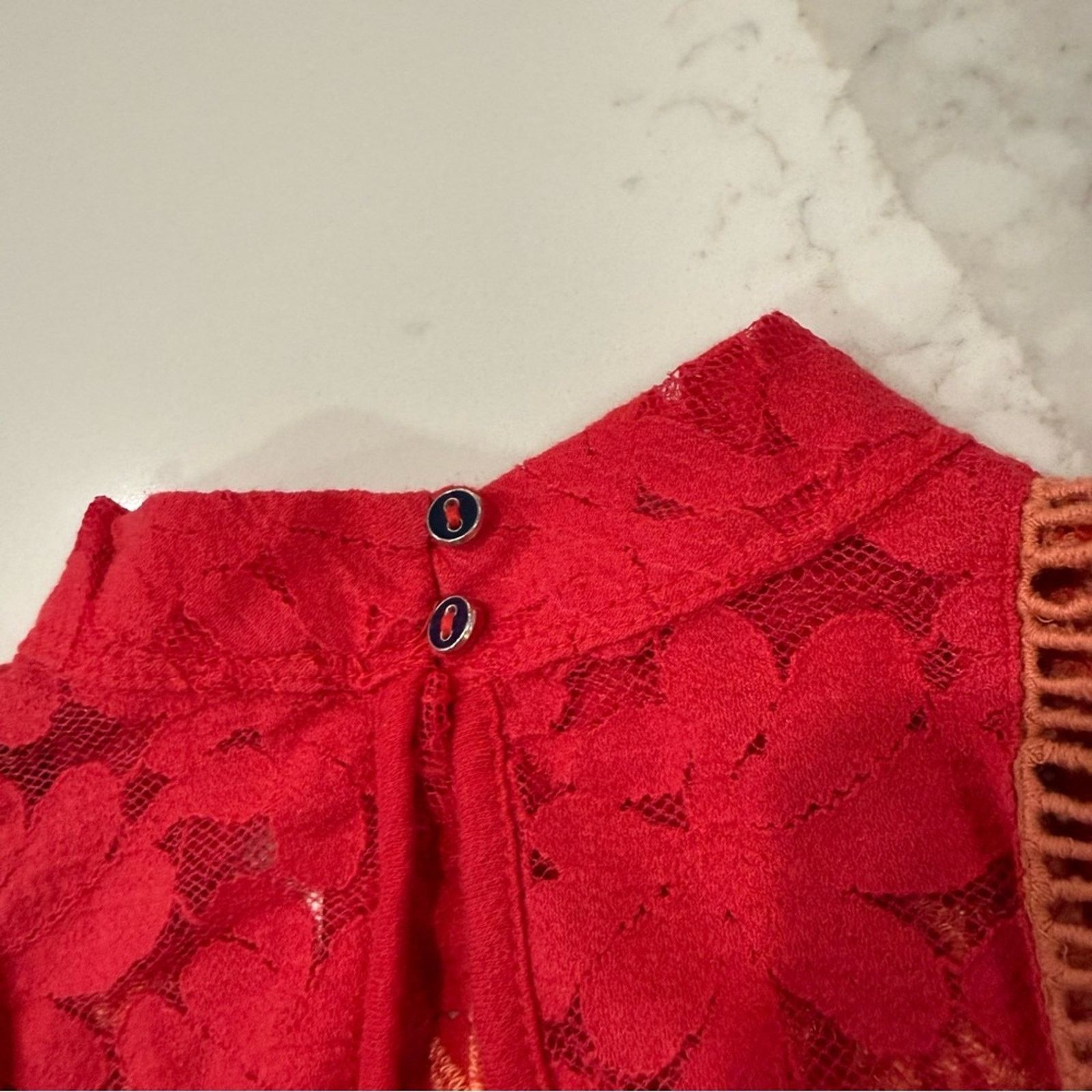 Free People Free People Flora Embroidered High Neck Tank Top Women’s XS Size XS / US 0-2 / IT 36-38 - 14 Thumbnail