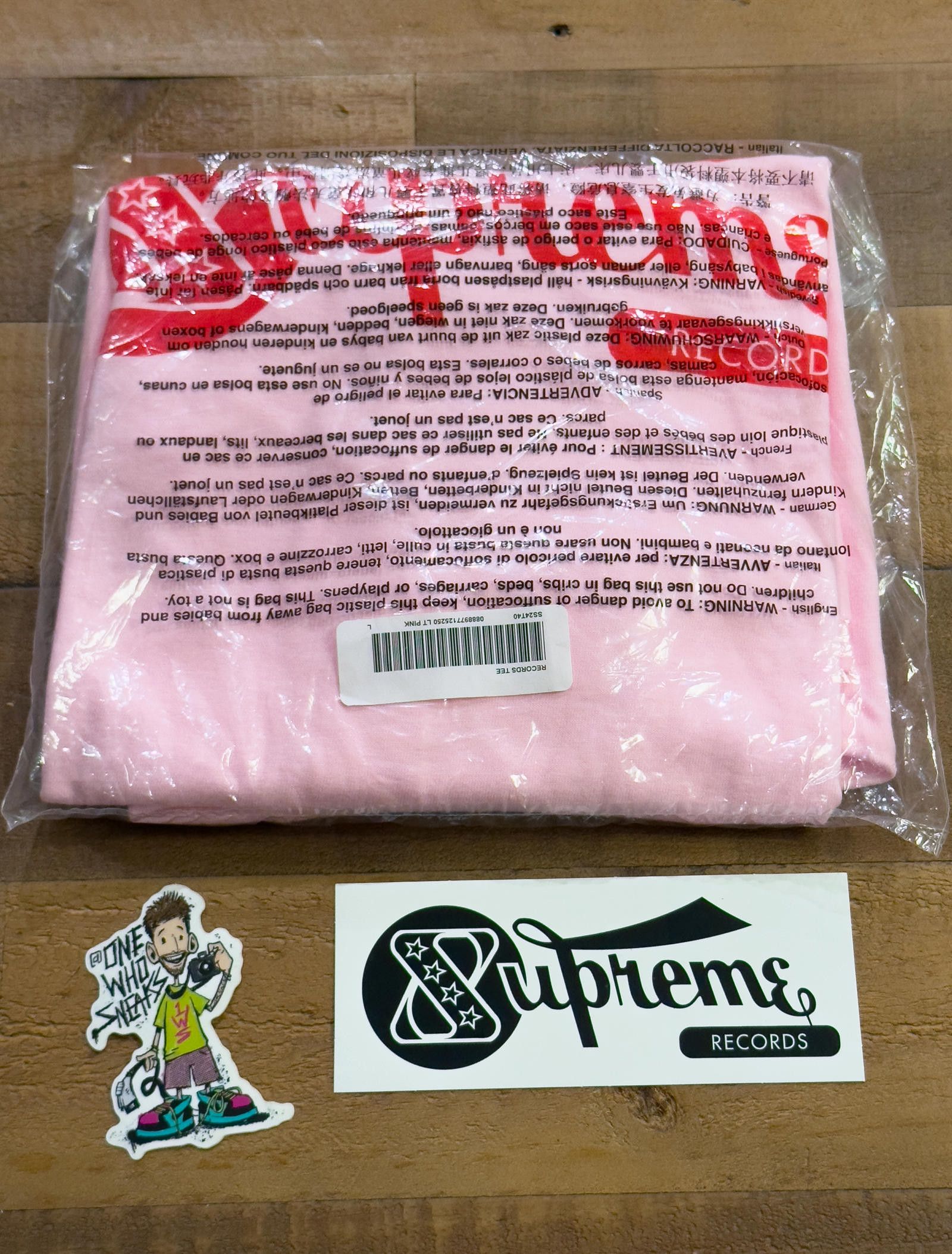 Supreme Supreme Records Tee & Sticker Size Large Size US L / EU 52-54 / 3 - 1 Thumbnail