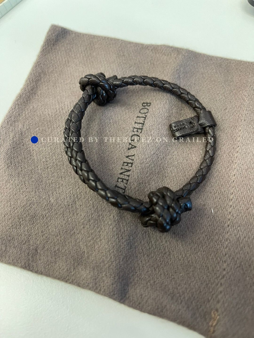 Bottega Veneta Bottega Veneta Lambskin Woven Bracelet Size ONE SIZE - 1 Preview