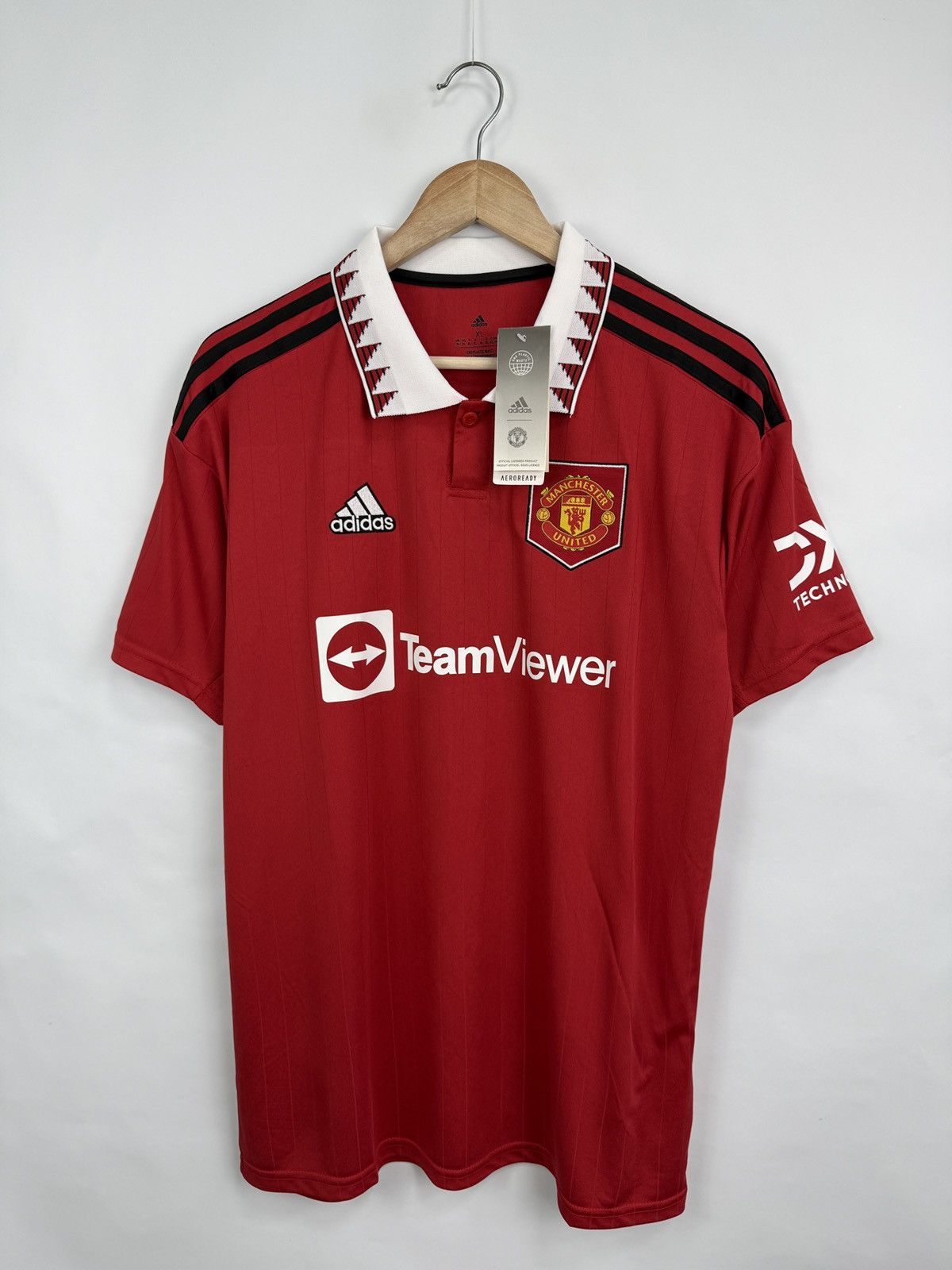Adidas Y2K 2022 Adidas MANCHESTER UNITED Soccer Jersey Blokecore Size US XL / EU 56 / 4 - 3 Thumbnail