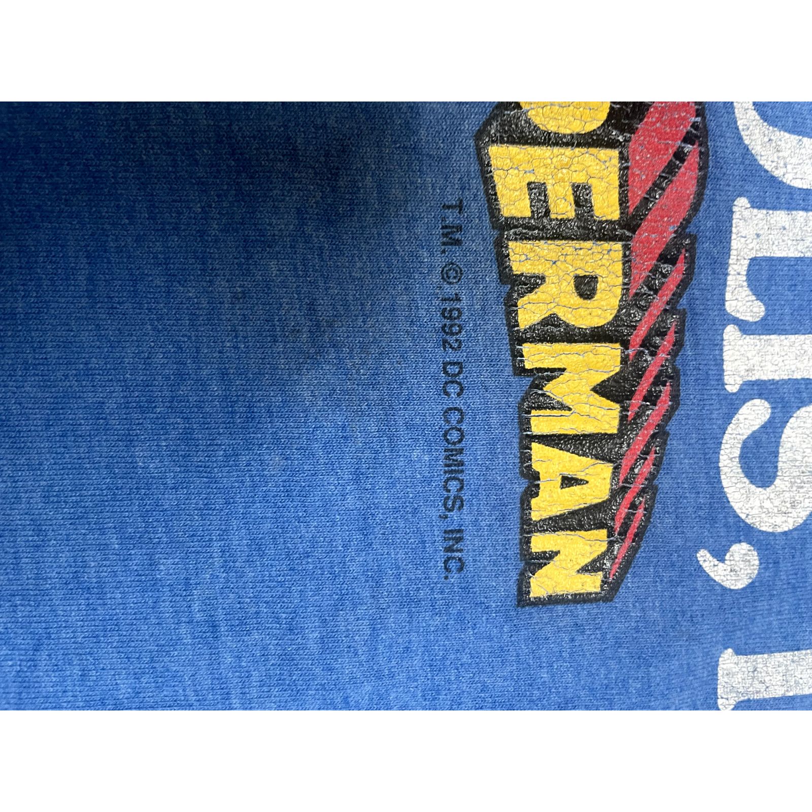 Fruit Of The Loom Vintage Superman DC Comics 1992 90s Men’s Shirt XL Size US XL / EU 56 / 4 - 3 Thumbnail