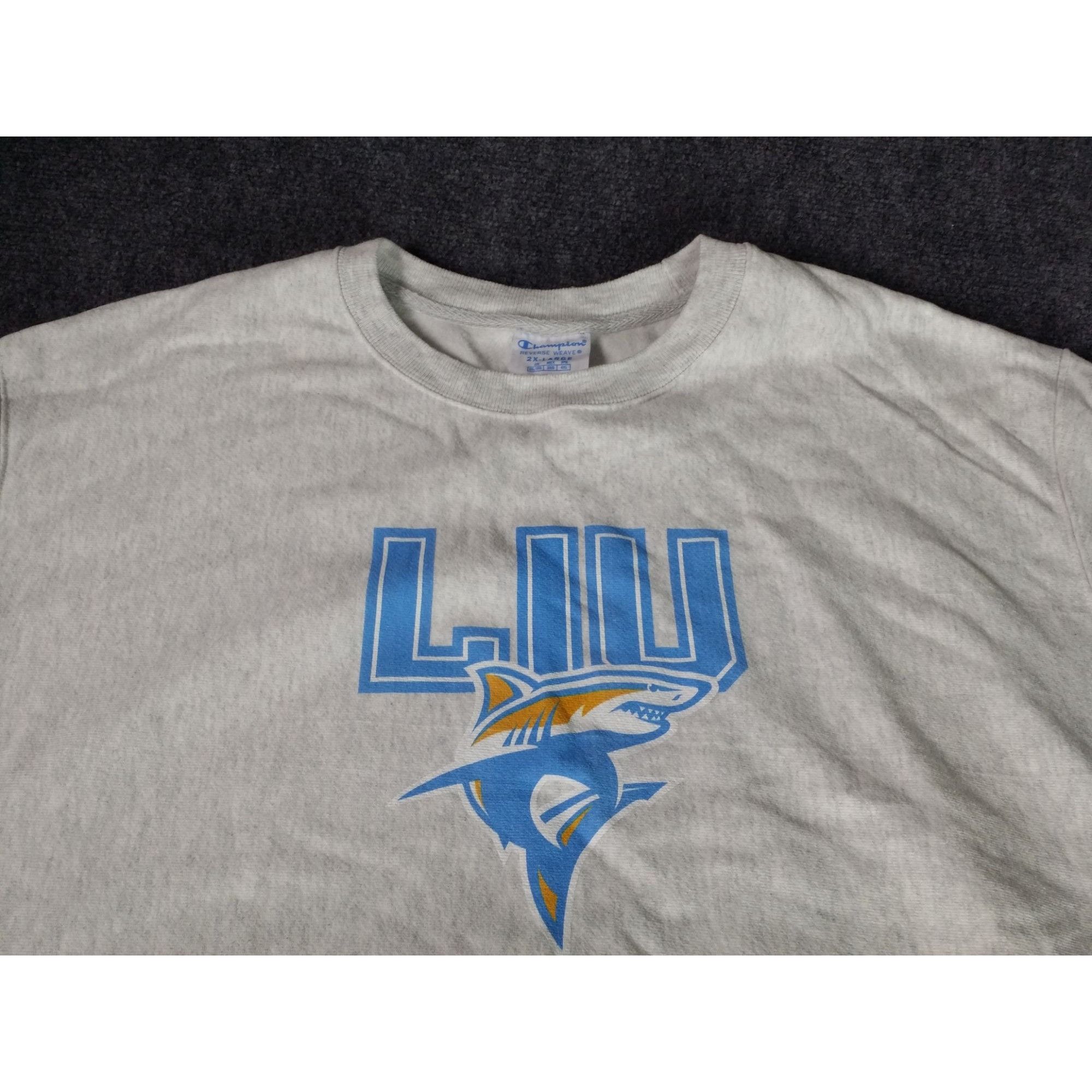 Champion Long Island University Sharks Sweatshirt Sz XXL Champion Rev Size US XXL / EU 58 / 5 - 2 Thumbnail