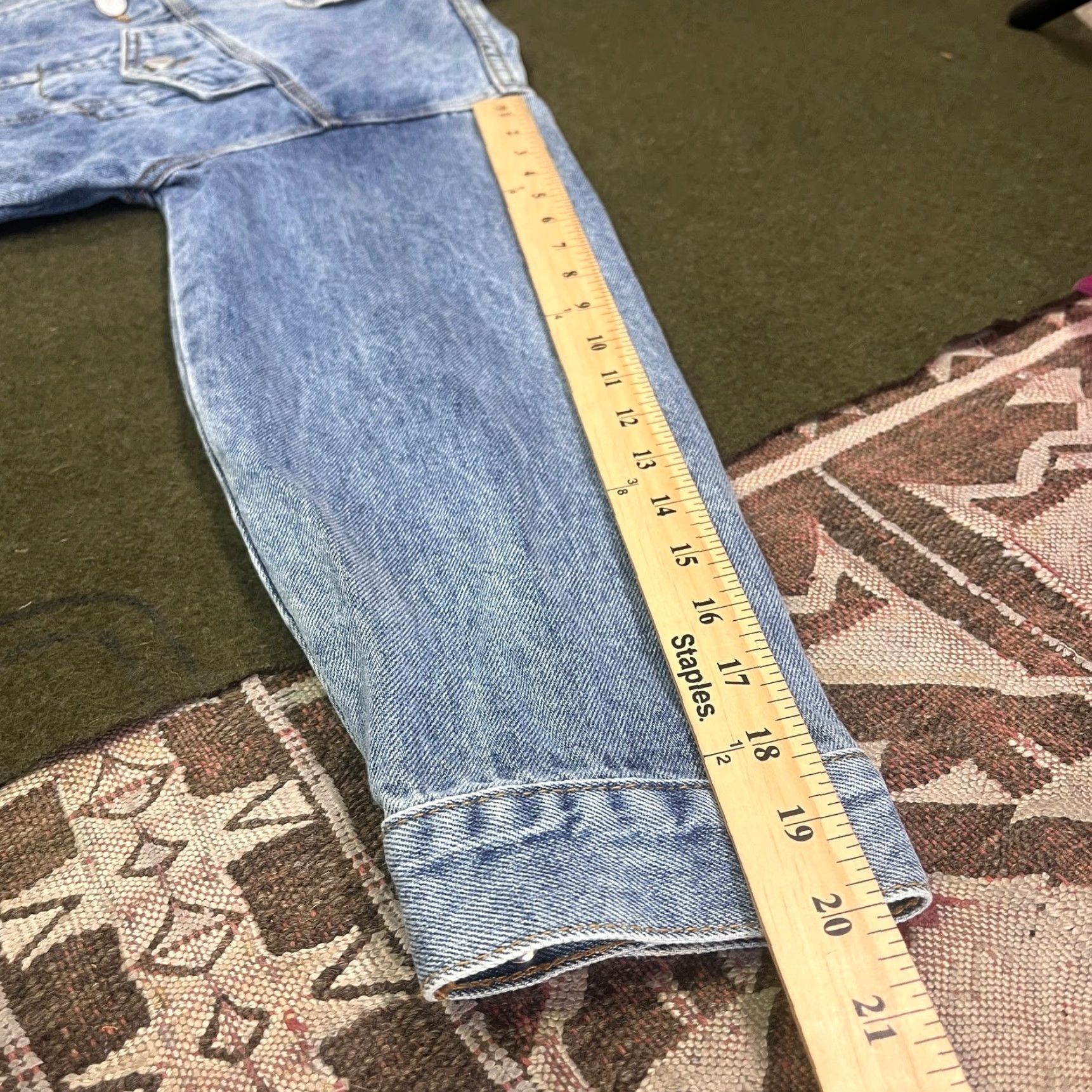 Vintage BlankNYC Jacket Mens XS Blue Denim Trucker Studded Western Casual Button Front Size US XS / EU 42 / 0 - 5 Thumbnail