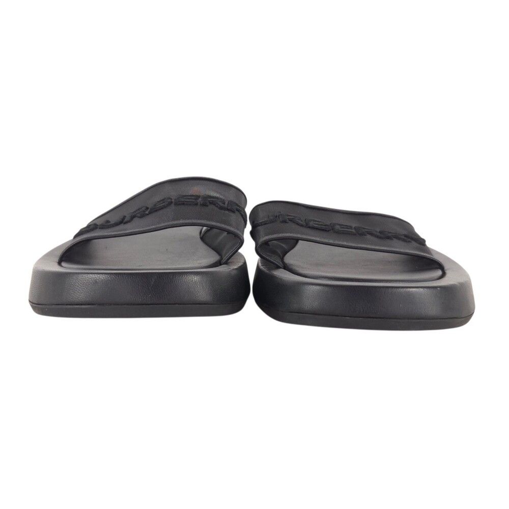 Burberry Burberry Mesh Logo Pool Slides US 8 EU 41 Mens Black $420 Size US 8 / EU 41 - 6 Thumbnail