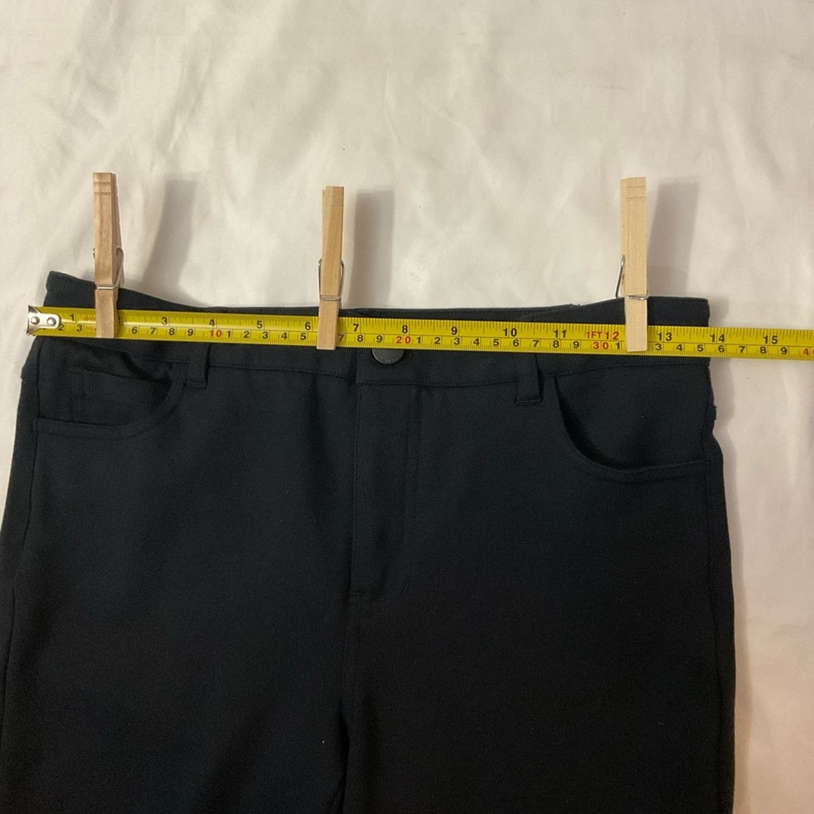 Vince Vince Career Workwear Mid Rise Pants 6 Black Ponte Stretch Size 28" / US 6 / IT 42 - 6 Thumbnail