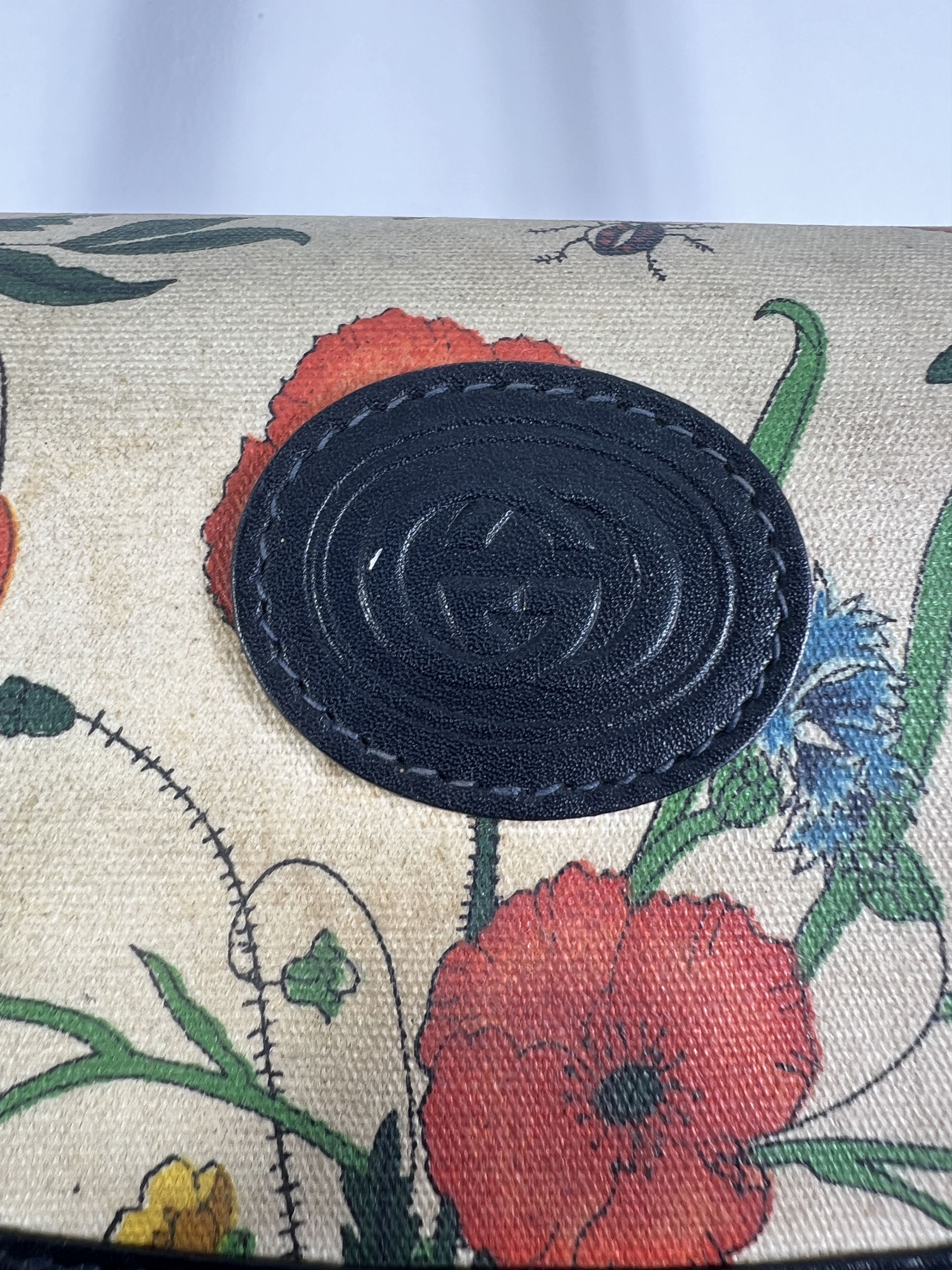 Gucci Vintage GUCCI Floral Printed Canvas Shoulder Bag Size ONE SIZE - 3 Thumbnail