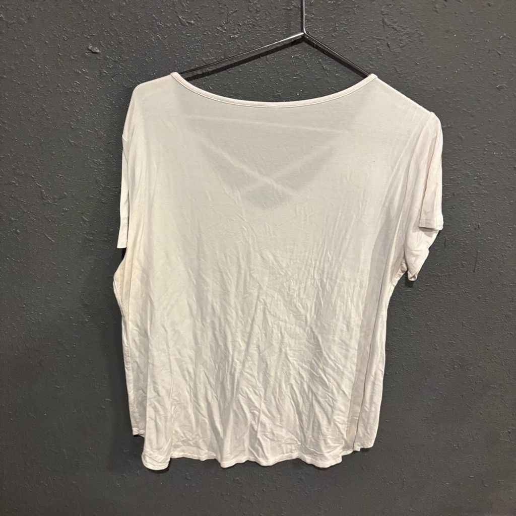 The Unbranded Brand Casual White V-Neck Women’s Top Size XL / US 12-14 / IT 48-50 - 4 Thumbnail