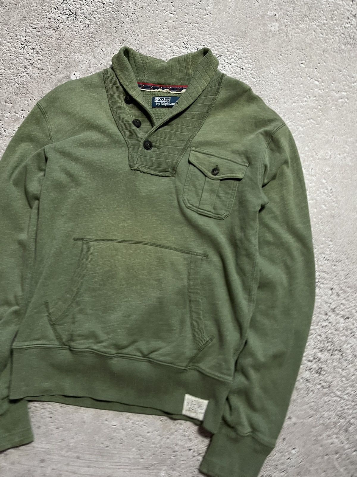 Polo Ralph Lauren × Vintage Vintage Polo by Ralph Lauren Military Cotton Sweater Size US S / EU 44-46 / 1 - 2 Thumbnail