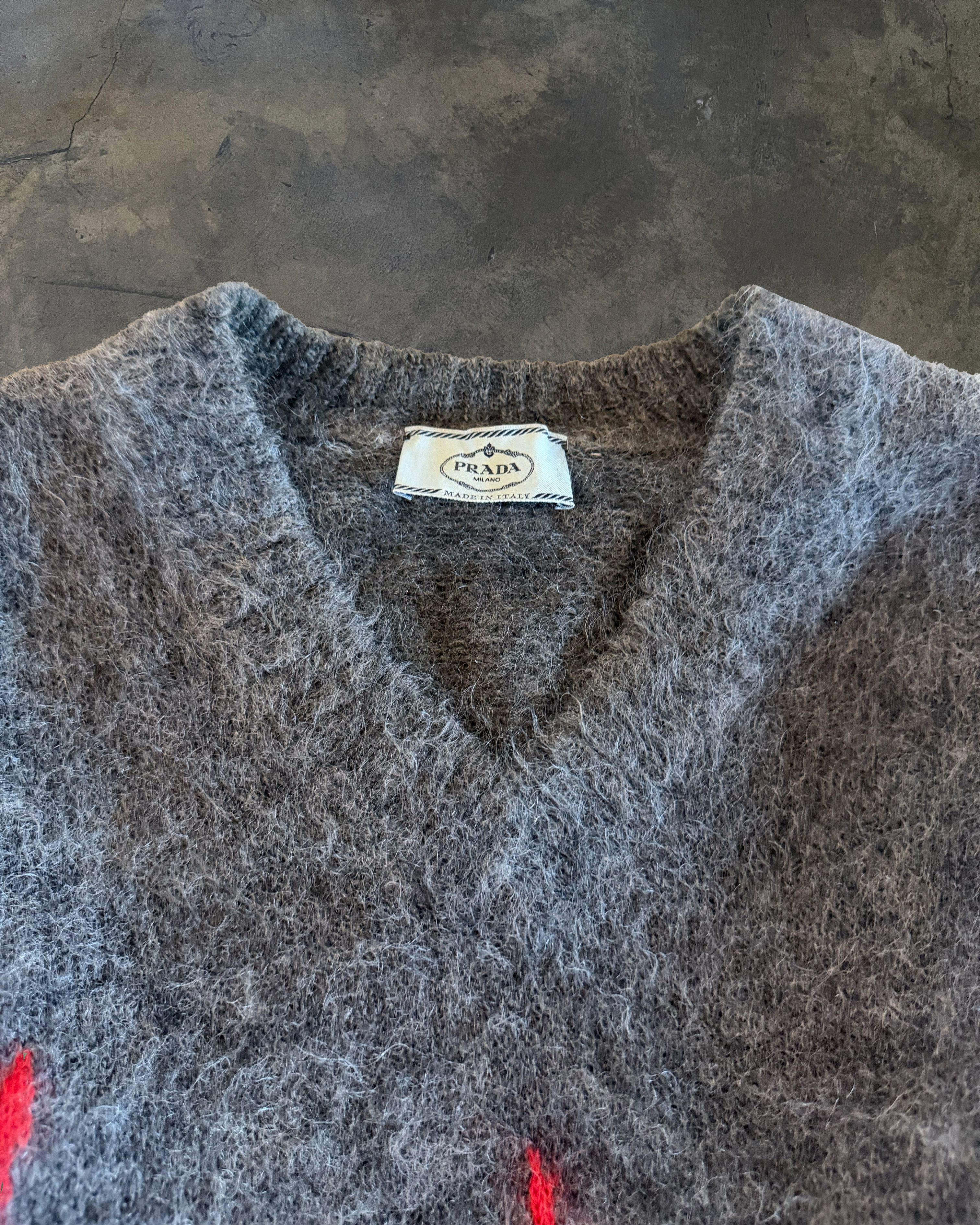 Prada PRADA FW2018 FLAME INTARSIA MOHAIR SWEATER Size US XXS / EU 40 - 2 Thumbnail