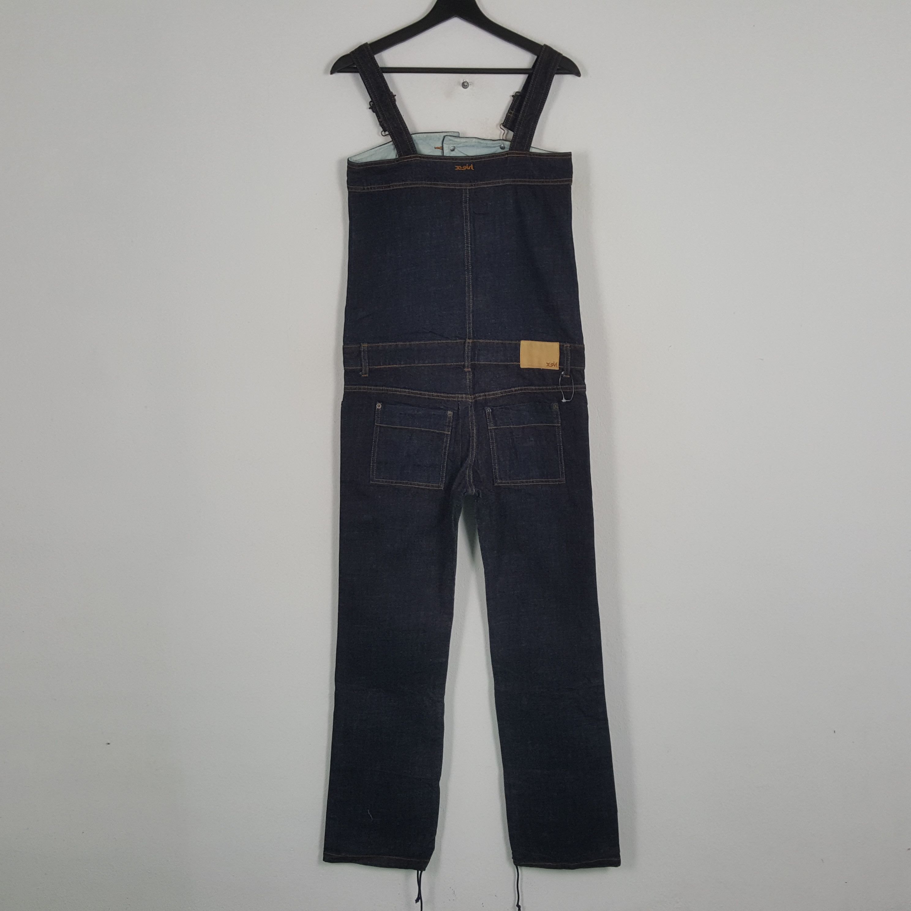 Vintage X-GIRL Japanese Streetwear Fashion Style Overall Jeans Size 36" / US 14 / IT 50 - 4 Thumbnail