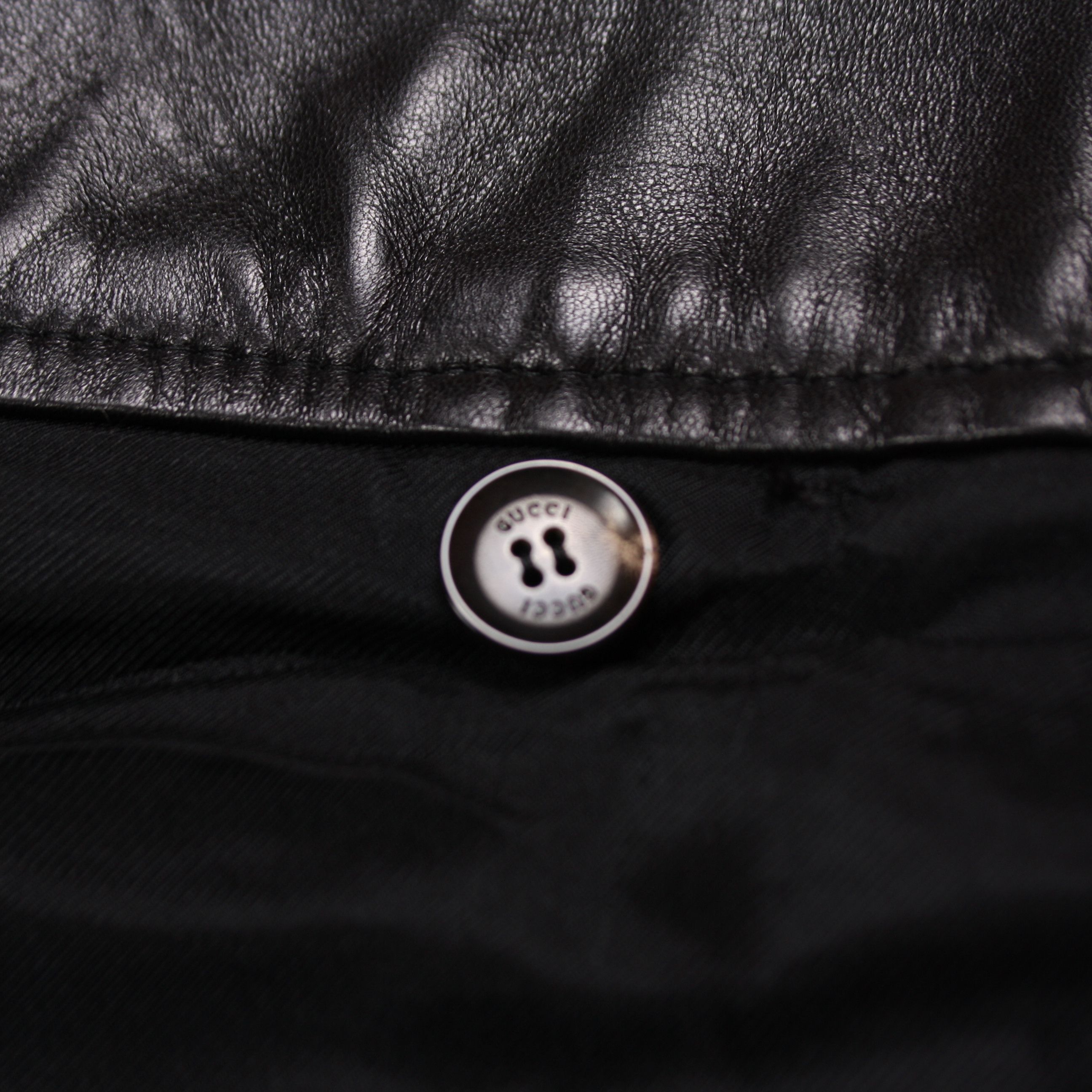 Gucci Gucci Leather Waist Velour Wrap Skirt Snaps Size 28" / US 6 / IT 42 - 8 Thumbnail