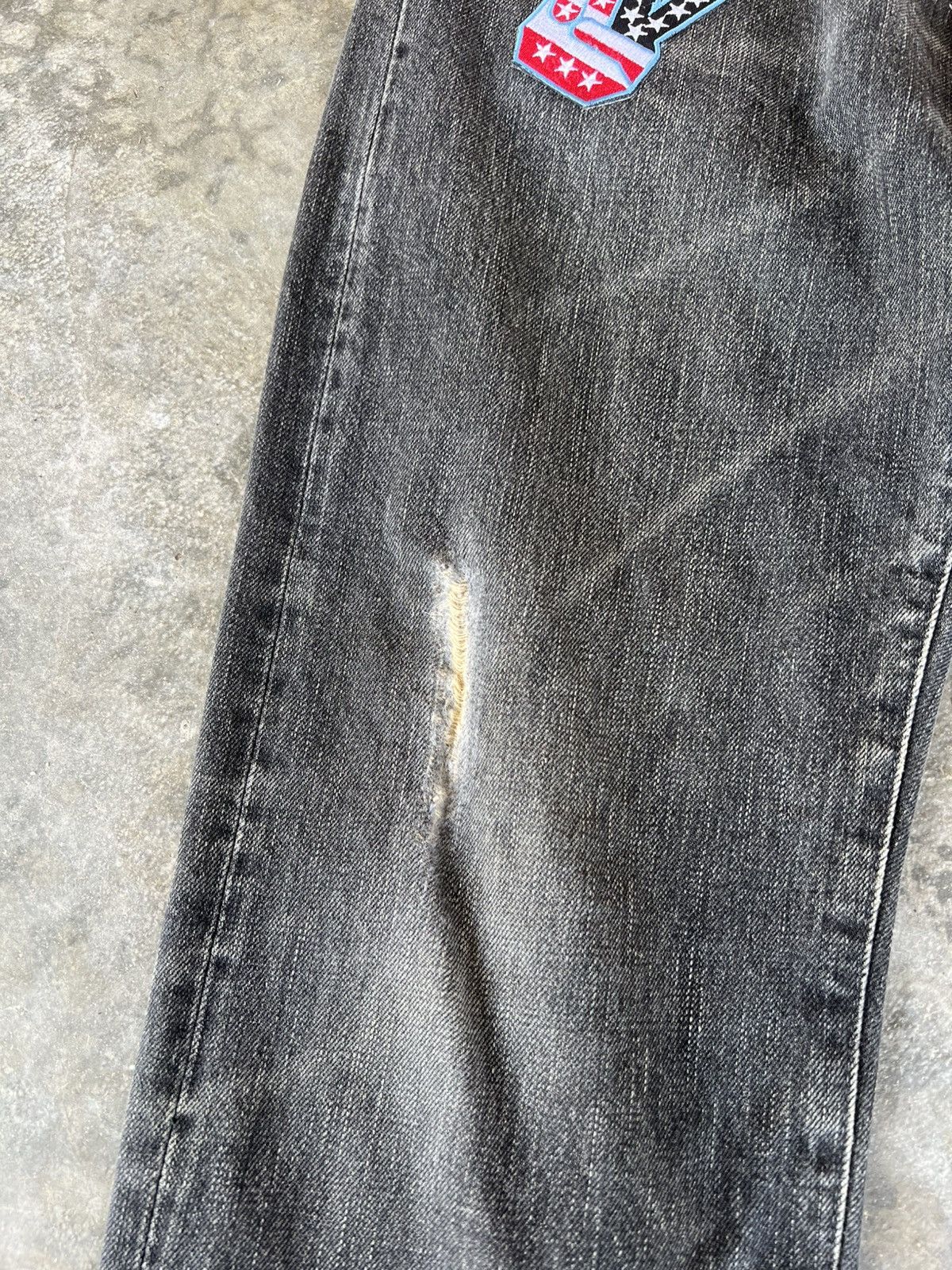 HRMTG × Japanese Brand × Jean HRM DISTRESS PATCHES SELVEDGE JEANS Size US 30 / EU 46 - 5 Thumbnail