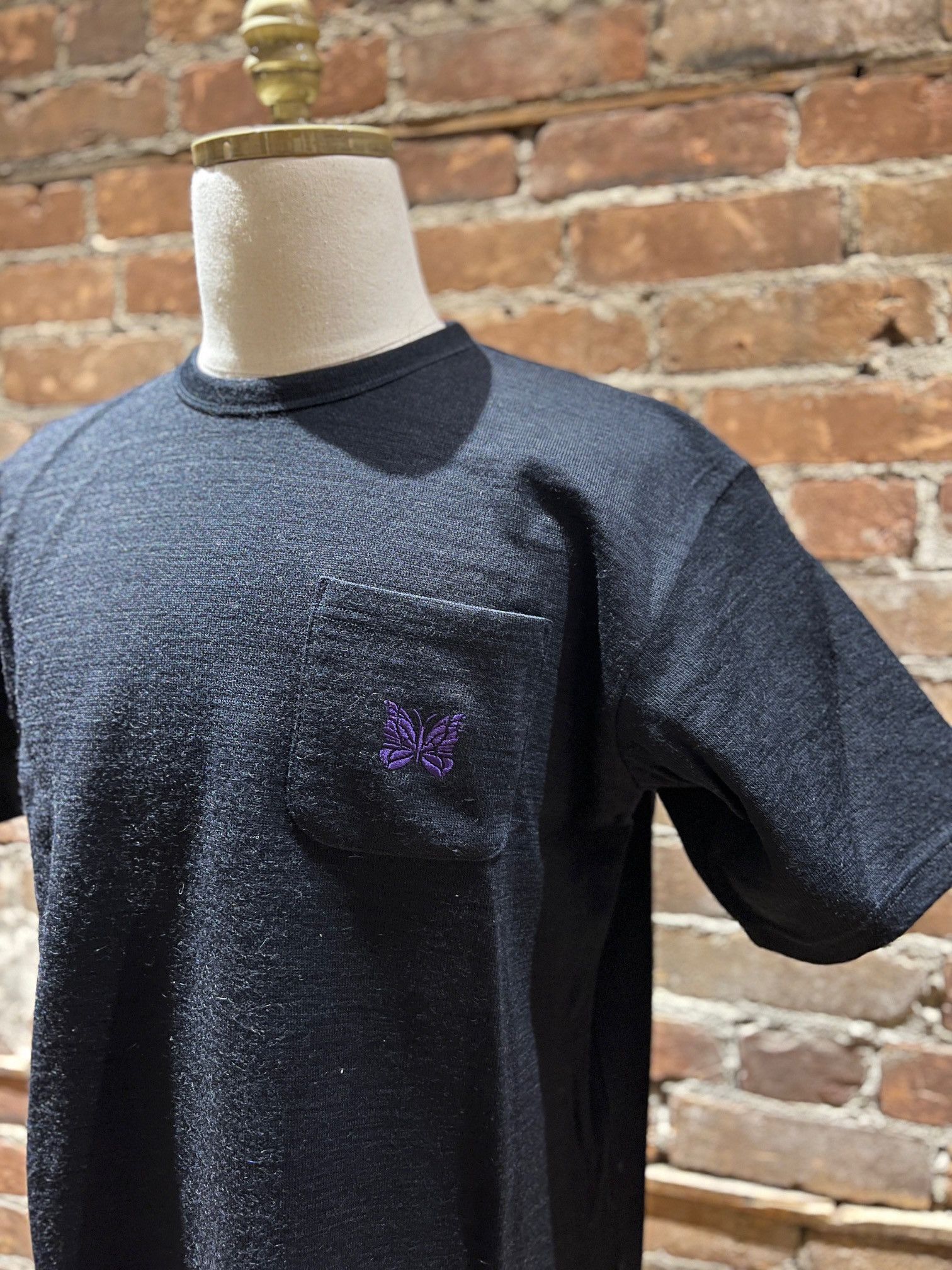 Needles Needles Papillon Embroidered Pocket Tee Size US M / EU 48-50 / 2 - 3 Thumbnail