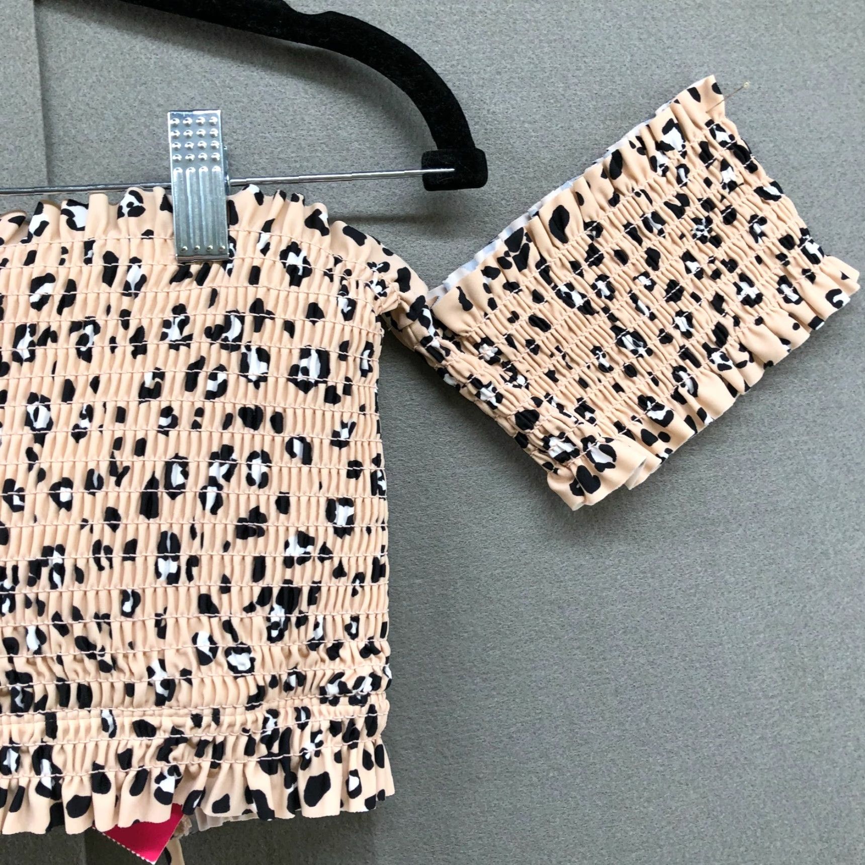Vintage VINTAGE Xhilaration Leopard Print Bikini Top Womens XL Swimsuit Ruffle Animal Pattern Beach Summer Size XL / US 12-14 / IT 48-50 - 4 Thumbnail