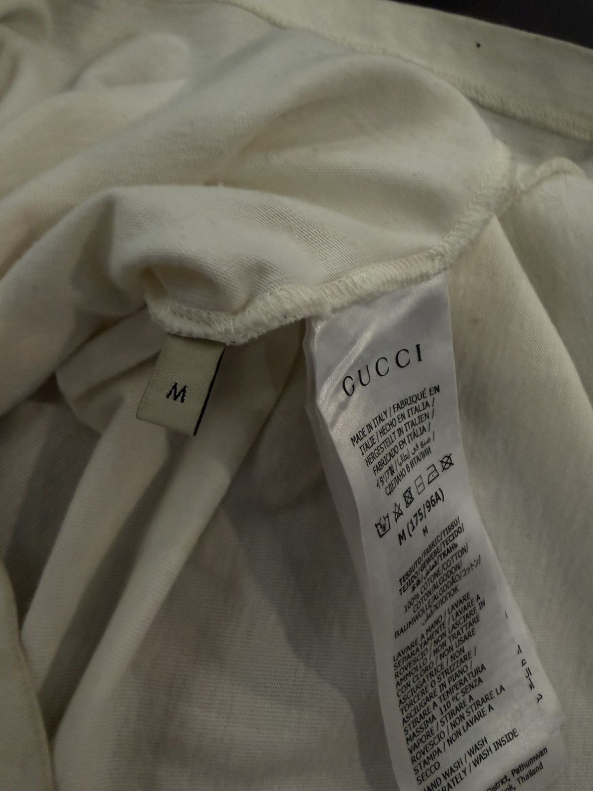 Gucci Size M - Gucci Cotton Jersey 'GUCCI FIRENZE 1921' Size US M / EU 48-50 / 2 - 10 Thumbnail