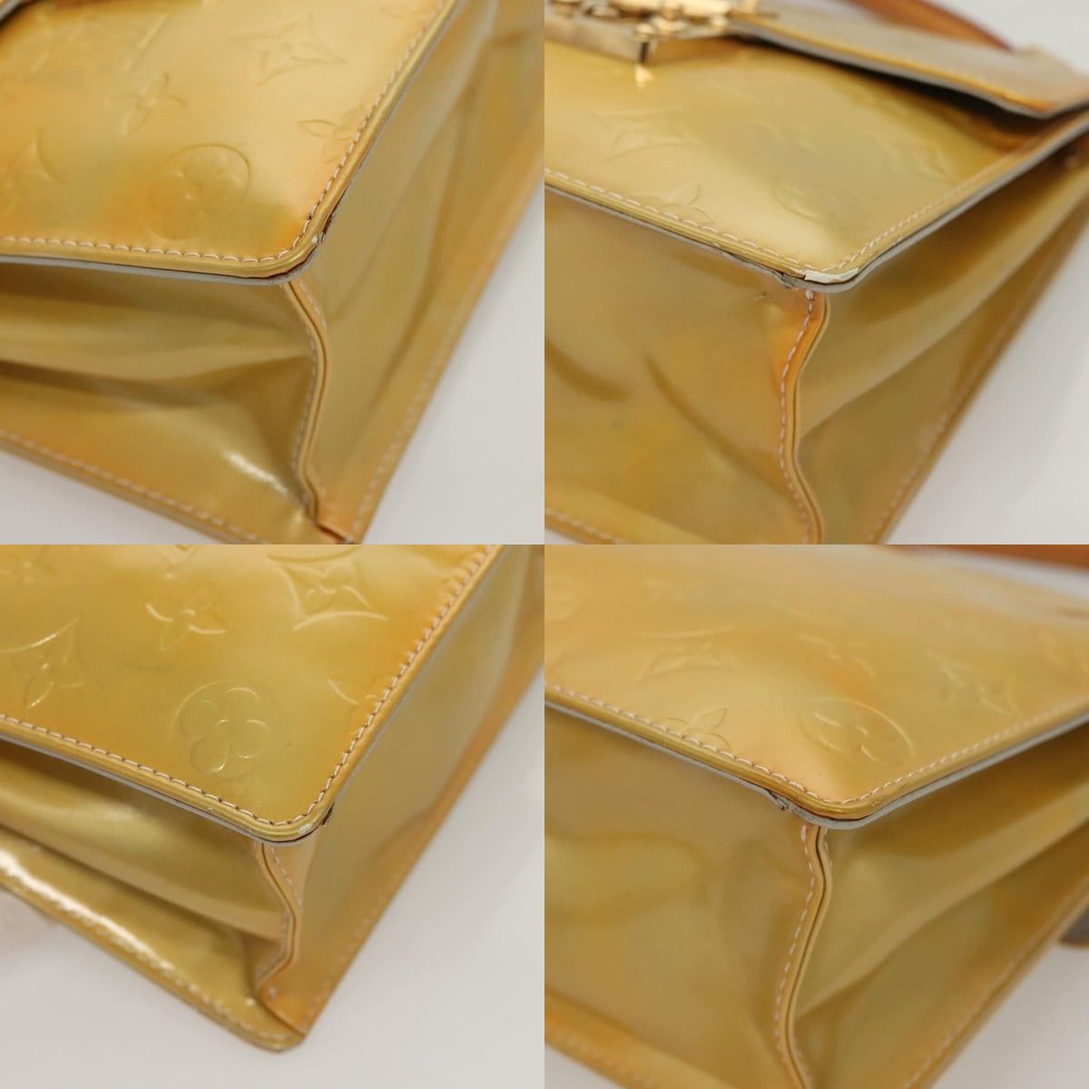 Louis Vuitton LOUIS VUITTON Monogram Vernis Spring Street Hand Bag Gris Size ONE SIZE - 10 Thumbnail