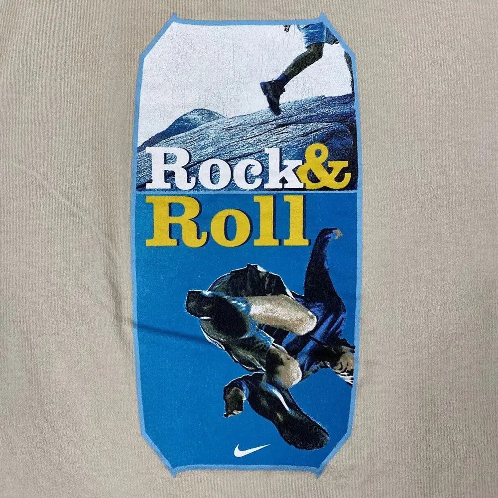 Nike Vintage 00's NIKE ROCK & ROLL Graphic Sportswear Tee Size US XL / EU 56 / 4 - 3 Thumbnail