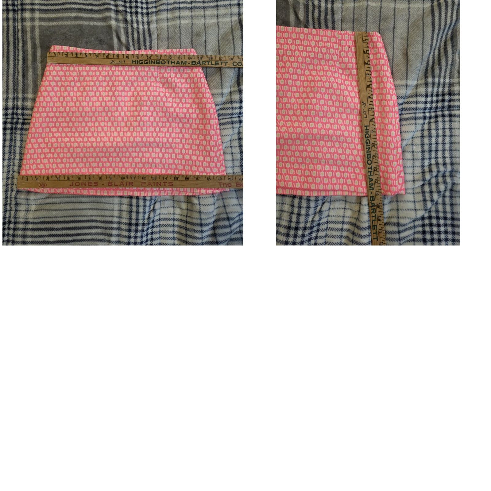Lilly Pulitzer Lilly Pulitzer Tate Mini Skirt Hotty Pink Geo Jacquard Lined Women's Size 2 Pink Mini Skirt Casual Party/Cocktail Summer Spring Fall 2 Womens Size 26" / US 2 / IT 38 - 8 Thumbnail