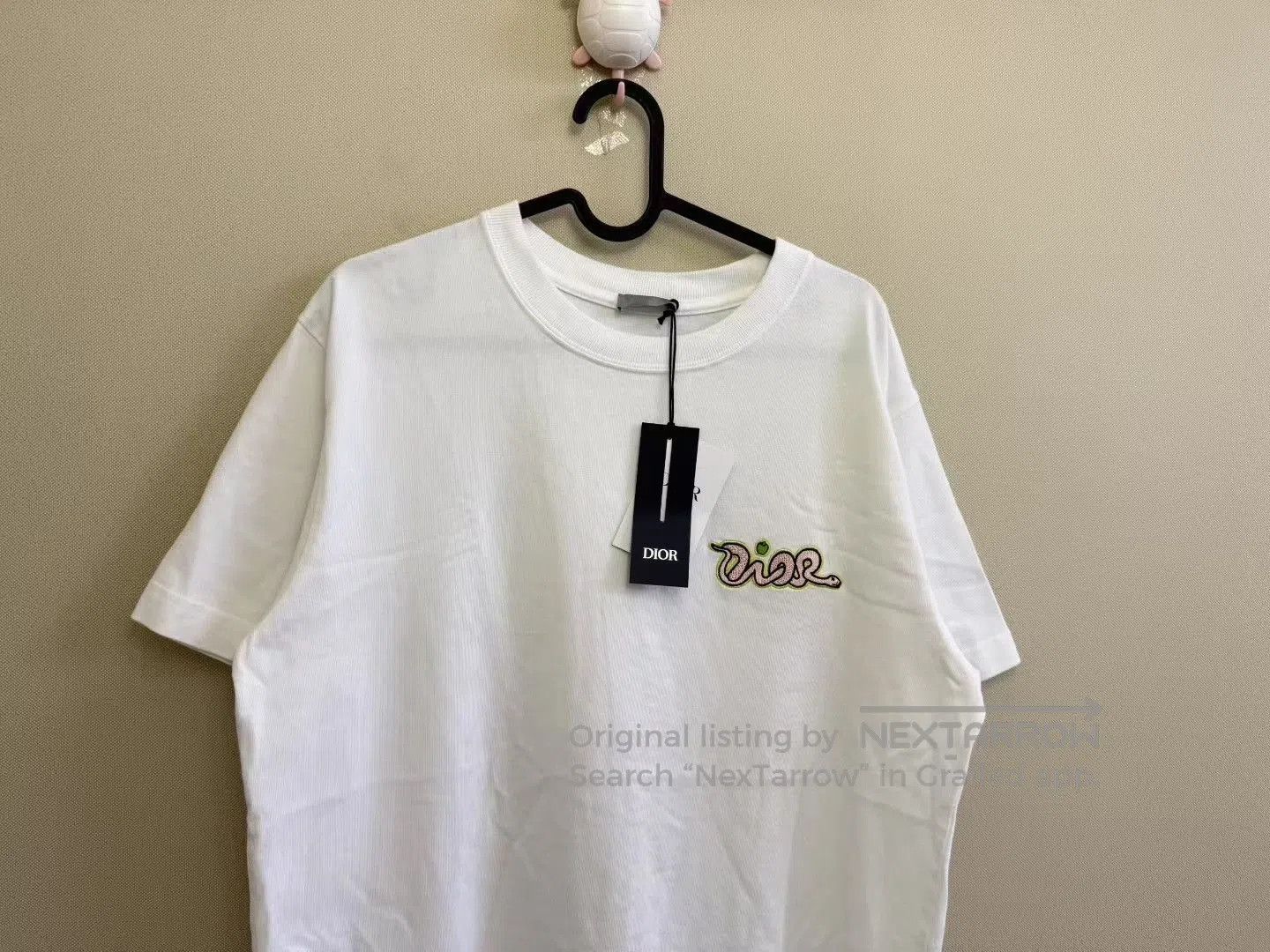 Dior DIOR White Embroidered Logo Short-Sleeve T-Shirt. Size S / US 4 / IT 40 - 2 Thumbnail