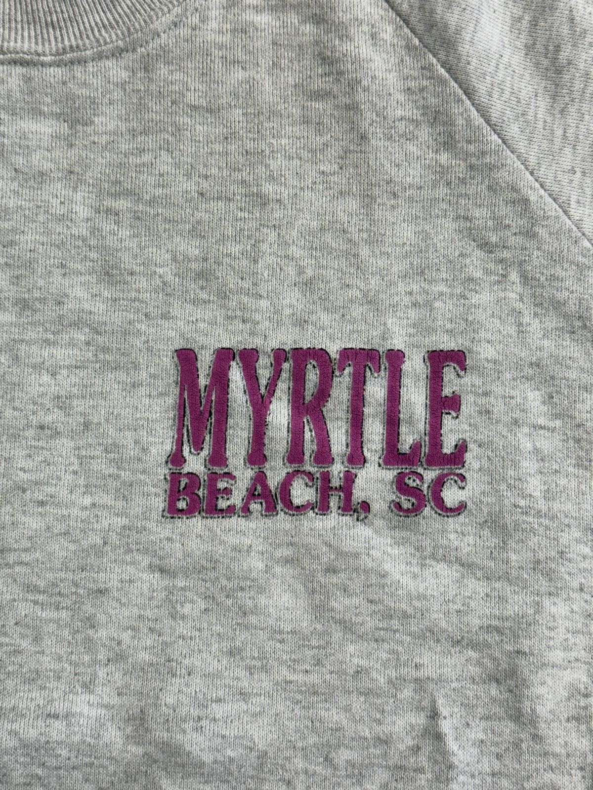 Jerzees Vintage 80s Myrtle Beach South Carolina Crewneck - L Size US L / EU 52-54 / 3 - 4 Thumbnail